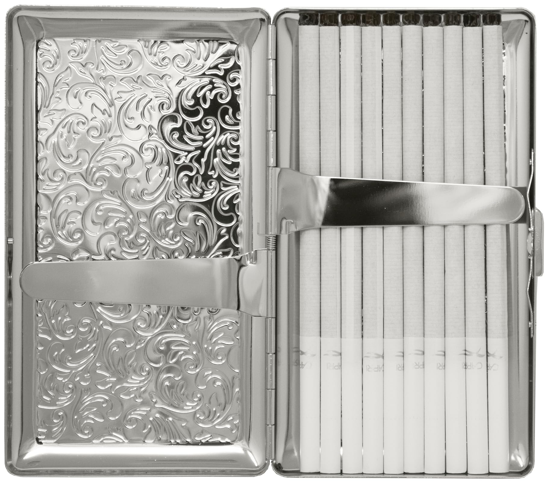 thick cigarettes KUBOY Premium Brass Cigarette Case - Holds 16 pcs of 84mm Thick Cigarettes  Portable & Stylish Cigarette Storage Box