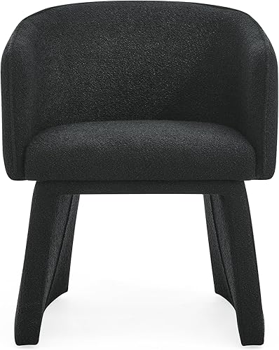 Miniatura 7 de Modern Style Simple and Elegant Chair, Black Leisure Chair, Suitable for Dining,Bedroom,Living Room,Reception Desk (Assembly Required) Black