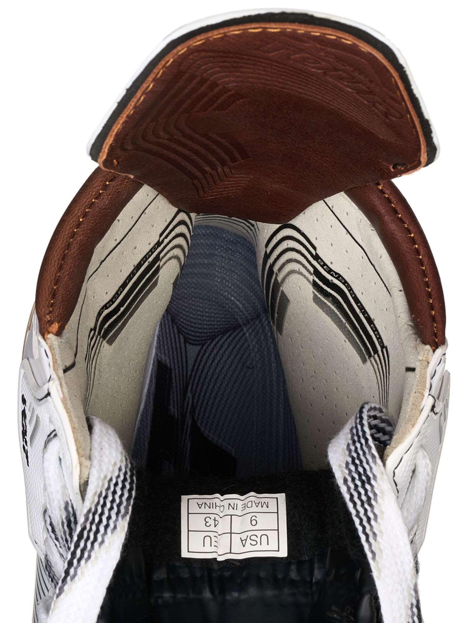 TOUR Rollhockey Schlittschuhe Volt Spitfire (Weiß/Gold, 9.5 = EU 45)