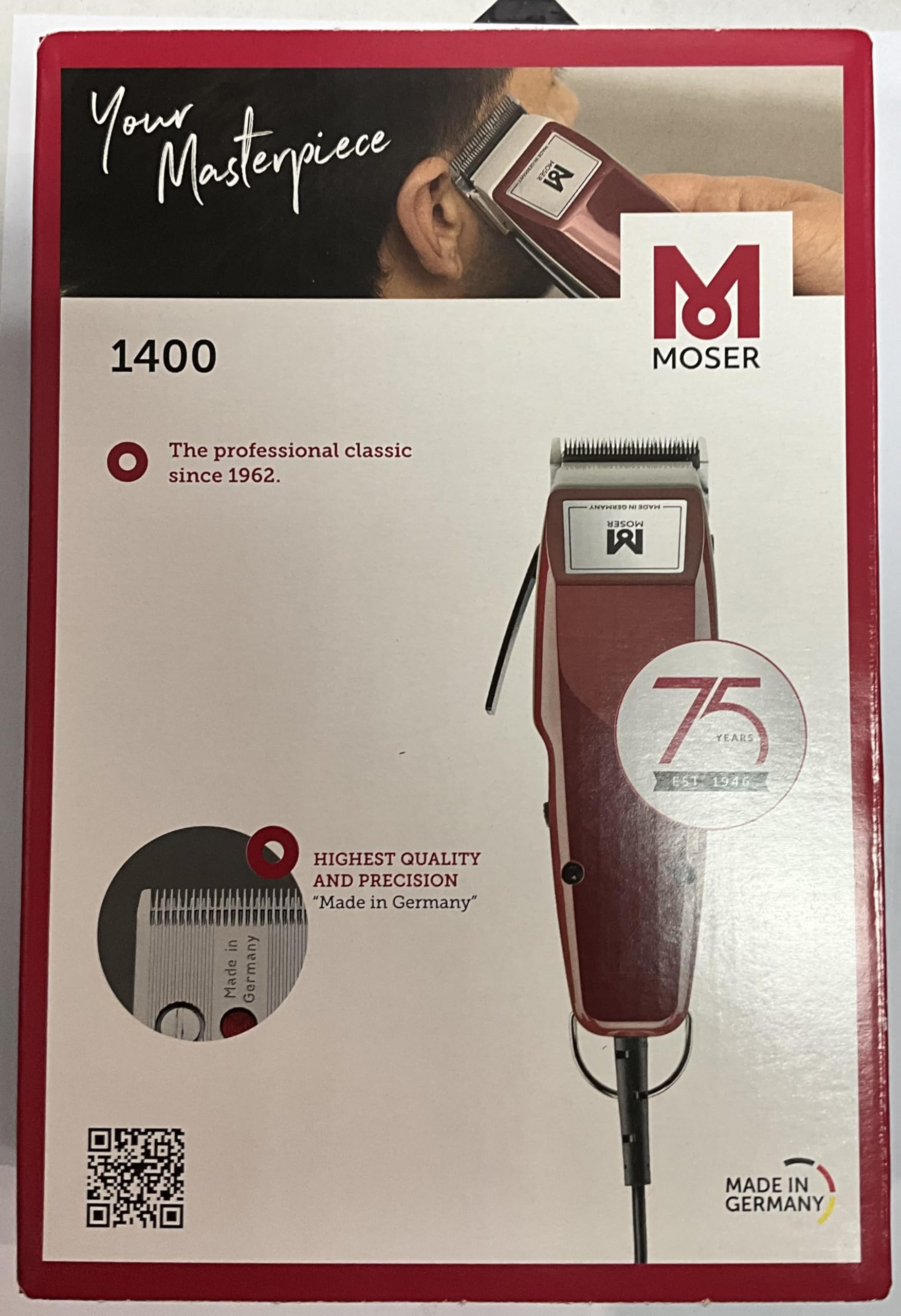 MOSER 1400 mit 7 Erhöhungen, Bürste und Schmieröl - Super Kit