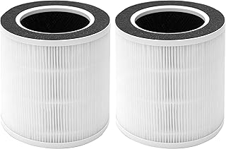 Hichoryer VK-6067B H13 True HEPA Replacement Filter, Compatible with HOKEKI VK-6067B and Vremi Air Purifier, 3-in-1 H13 Grade True HEPA and Activated Carbon Filter, 2Pack