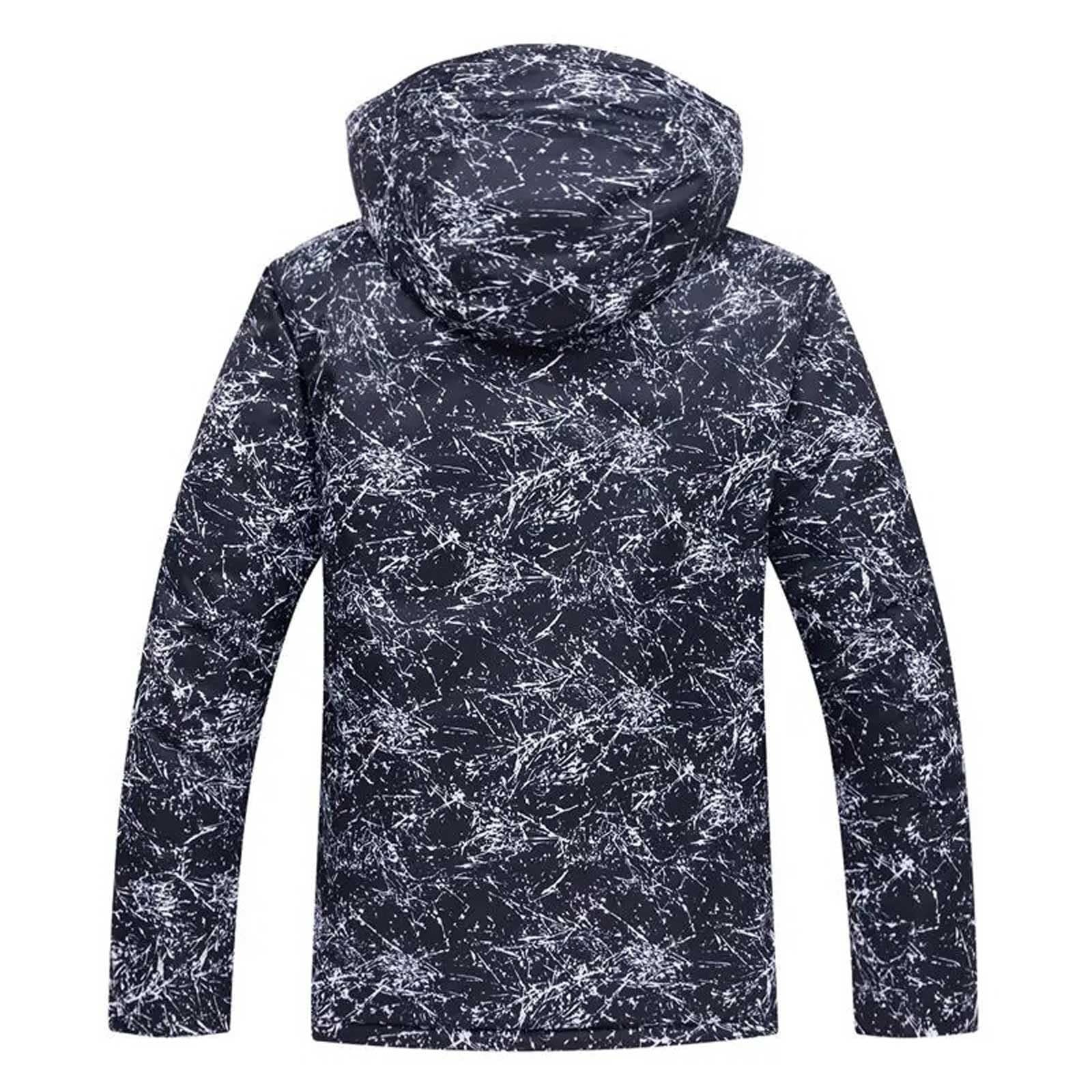 Combinaison de Ski Combinaison de Ski d'hiver for Hommes, Manteau Chaud, Coupe-Vent, Pantalon de Snowboard, Ensemble Veste et Pantalon de Ski imperméables vêtements de Ski