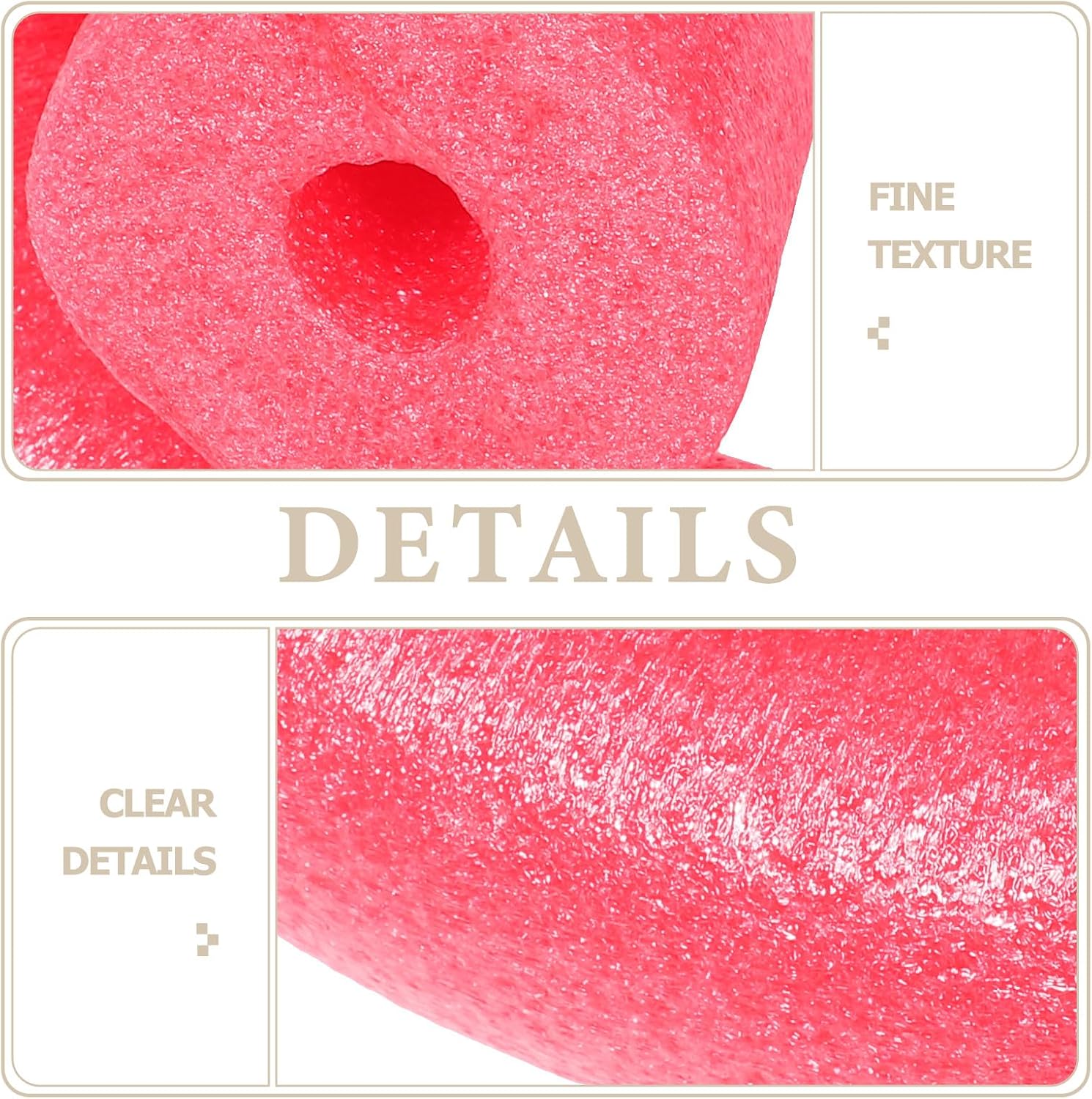 3pcs Hollow Foam Swim Noodles Pool Floating Plaything Swimming Training Equipment, 6.5cm X 150cm Colorful Epe Foam Sticks for Pool, Beach, Lake Water Activities