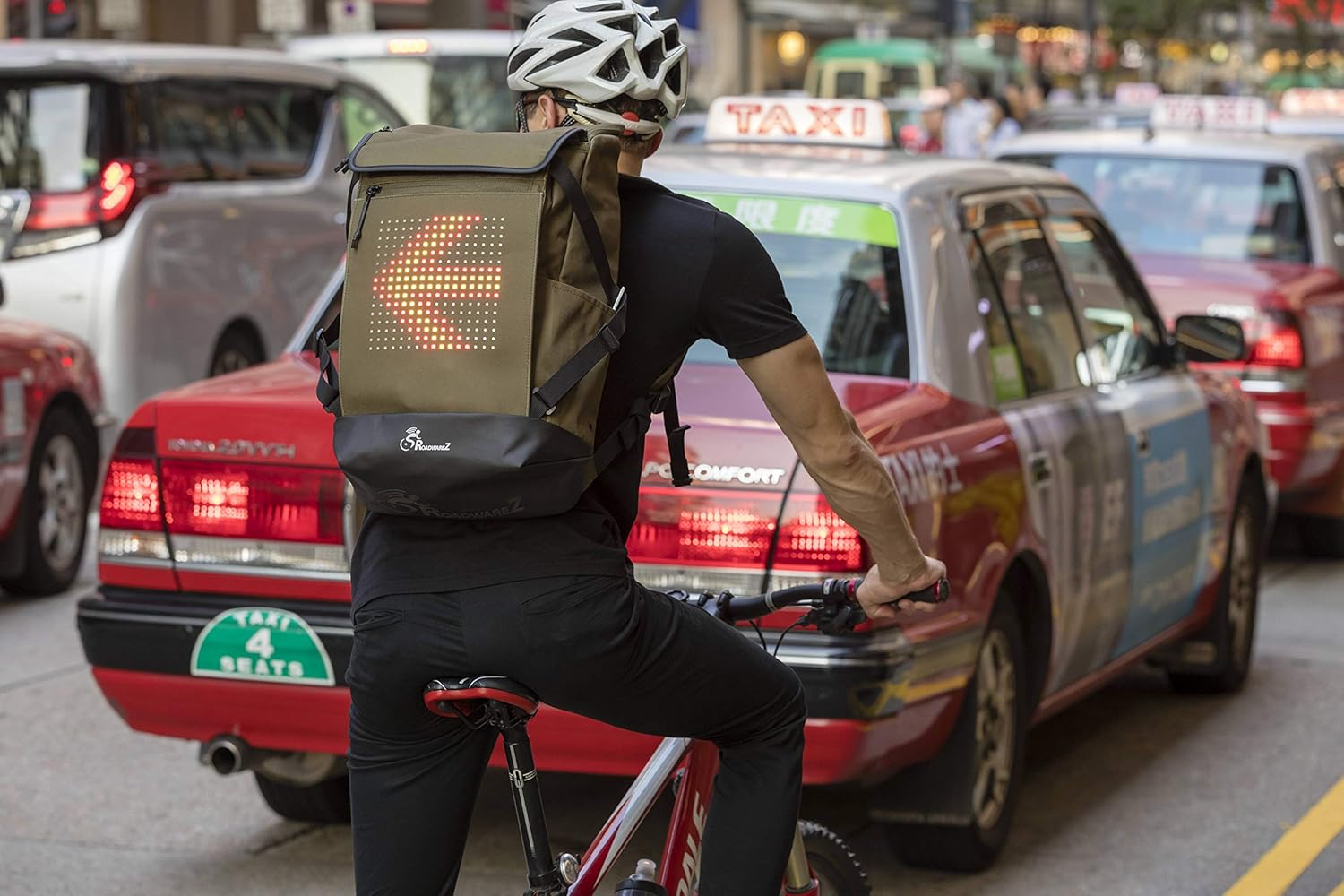 Rеvіеw Roadwarez Road Tracker Bluetooth-Enabled Cycling Backpack - The First and Only Cycling Backpack That Knows Where You are Going with First-to-Market Hands-Free Automatic Directional Signaling.