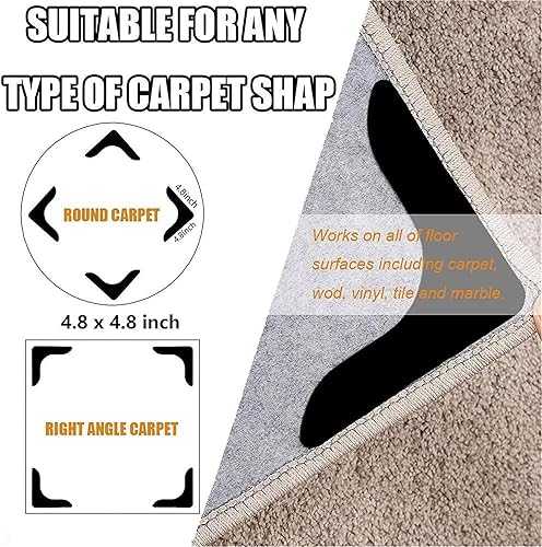 Miniatura 4 de Alfombra roja de Navidad, 3 pies, con árbol de Navidad y letrero de copo de nieve, alfombra redonda de Navidad para sala de estar, adecuada para