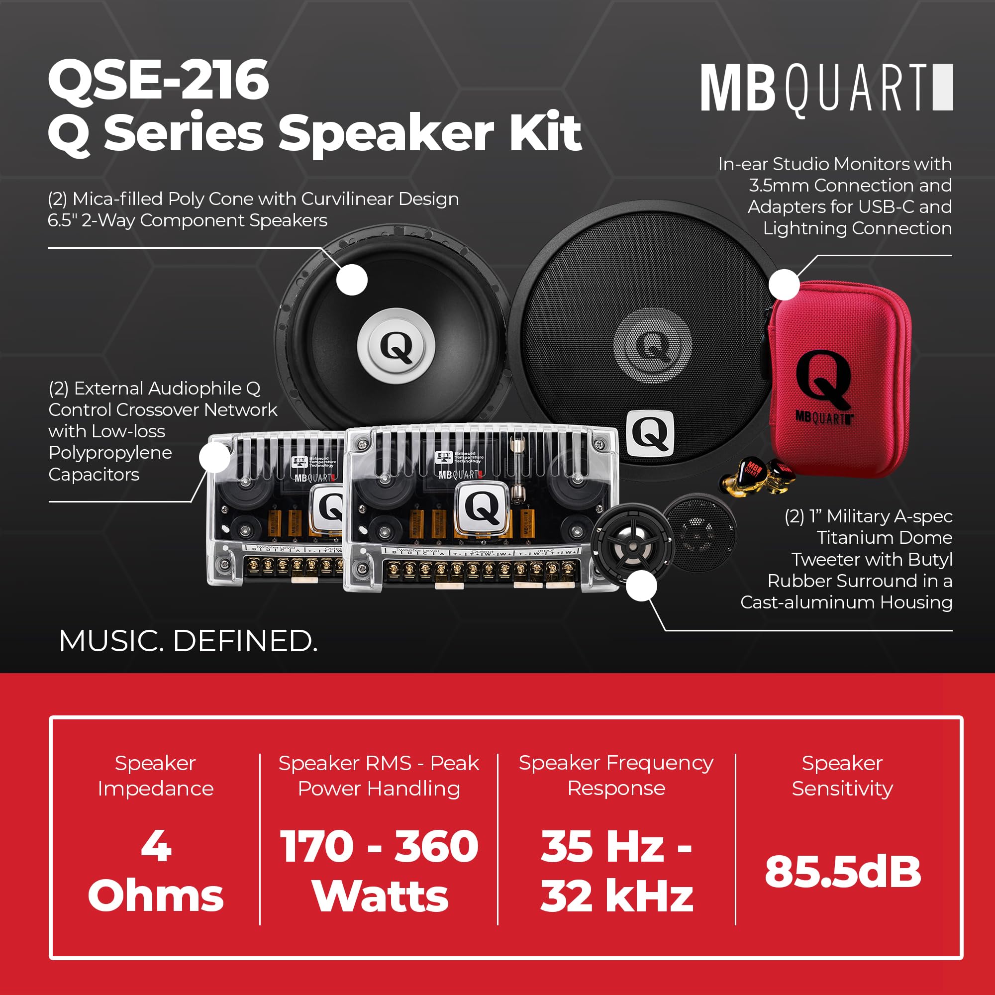 Amazon.co.jp: MB Quart QSE-216 Q Series 6.5