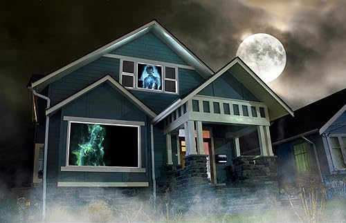 Miniatura 8 de Pantalla de retroproyección holográfica con herramientas de montaje para proyectar videos de Halloween (40 x 60 pulgadas, color gris)