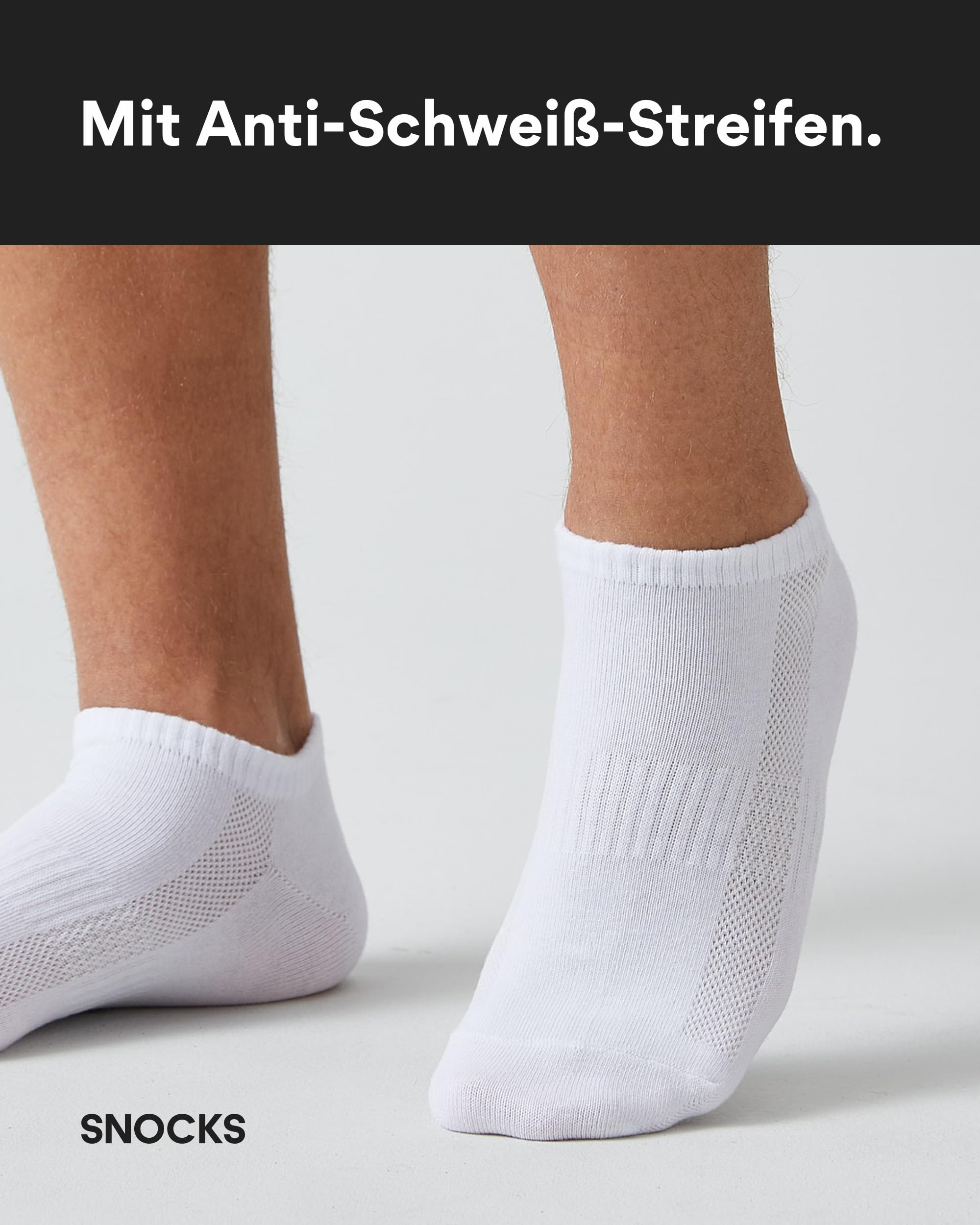 Snocks Sneaker Socken Herren & Damen 6er Set Gr. 35-50 Kurze Socken Baumwolle