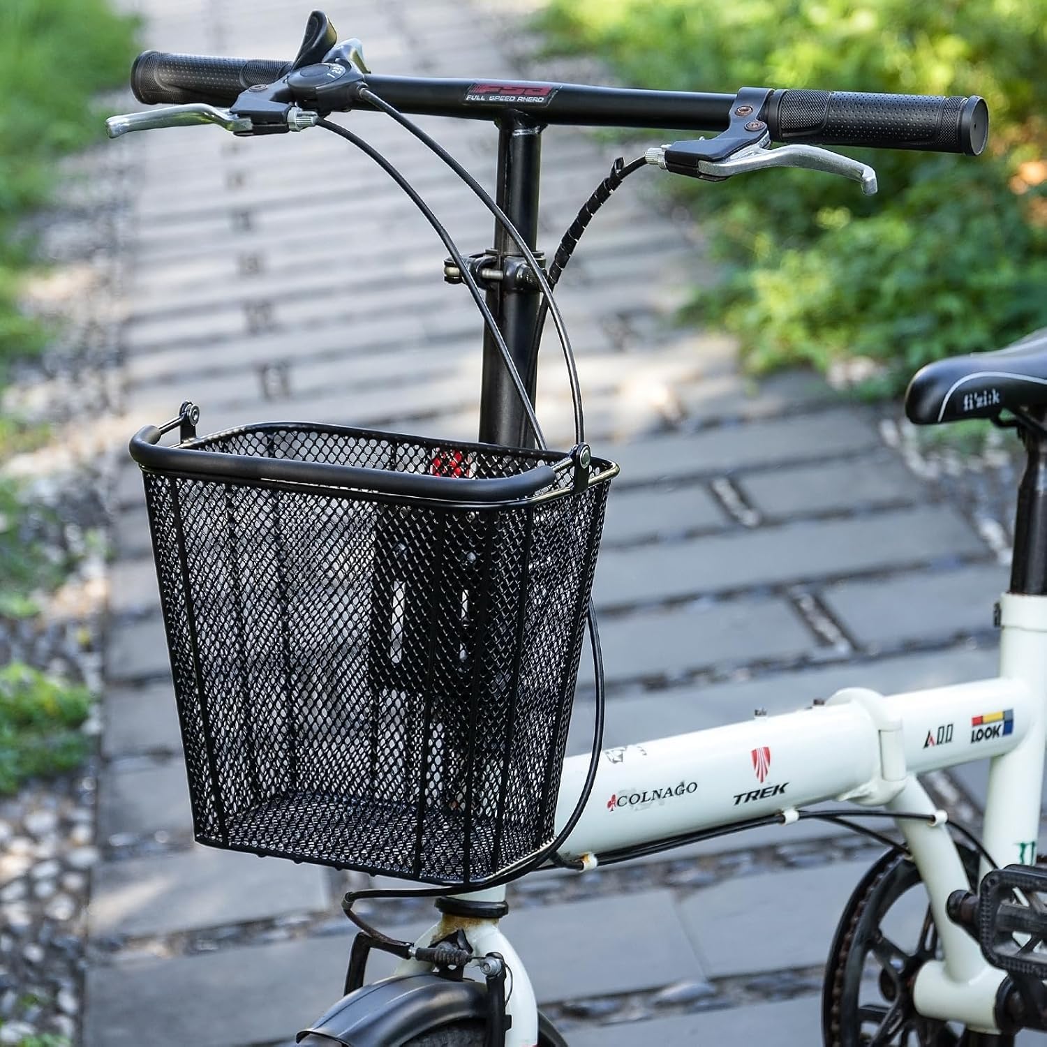 CXWXC Scooter‑Korb mit Griff – Schnell Abnehmbarer Frontkorb für E‑Scooter – Fahrradkorb mit Fester Halterung, passend für Klappräder, Tret- und Knie‑Scooter