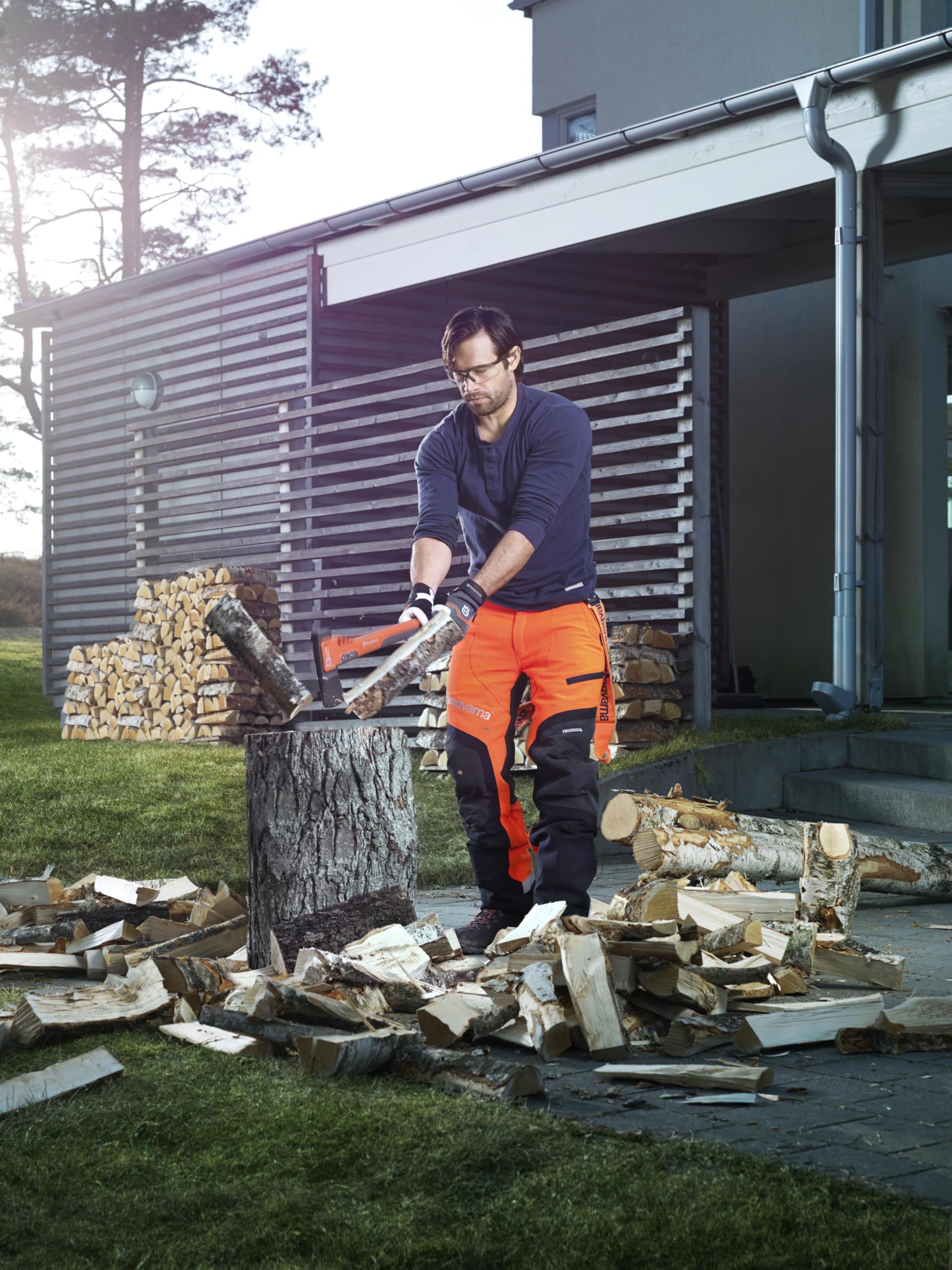 Husqvarna 61 cm Stahlaxt mit Fiberglasgriff