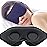 MABAO Sleep Mask for Side Sleeper, Eye Mask for Sleeping Women Men, 3D Contoured Cup No Eye Pressure 100% Light Blocking Sleeping Mask with Adjustable Strap Night Blindfold Flight, Travel, Nap, Blue