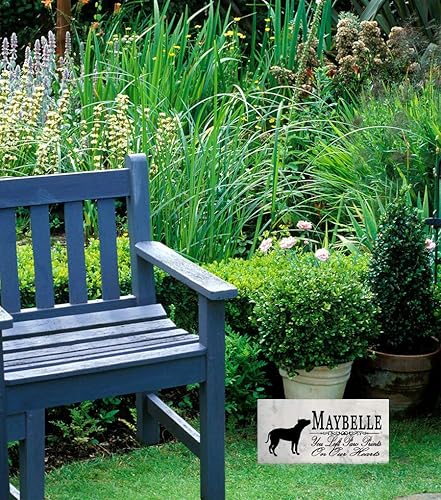 Miniatura 4 de Broad Bay American Pit Bull Dog Memorial - Marcador de piedra de mármol personalizado para regalo, marcador de jardín personalizado, lápida de tumba