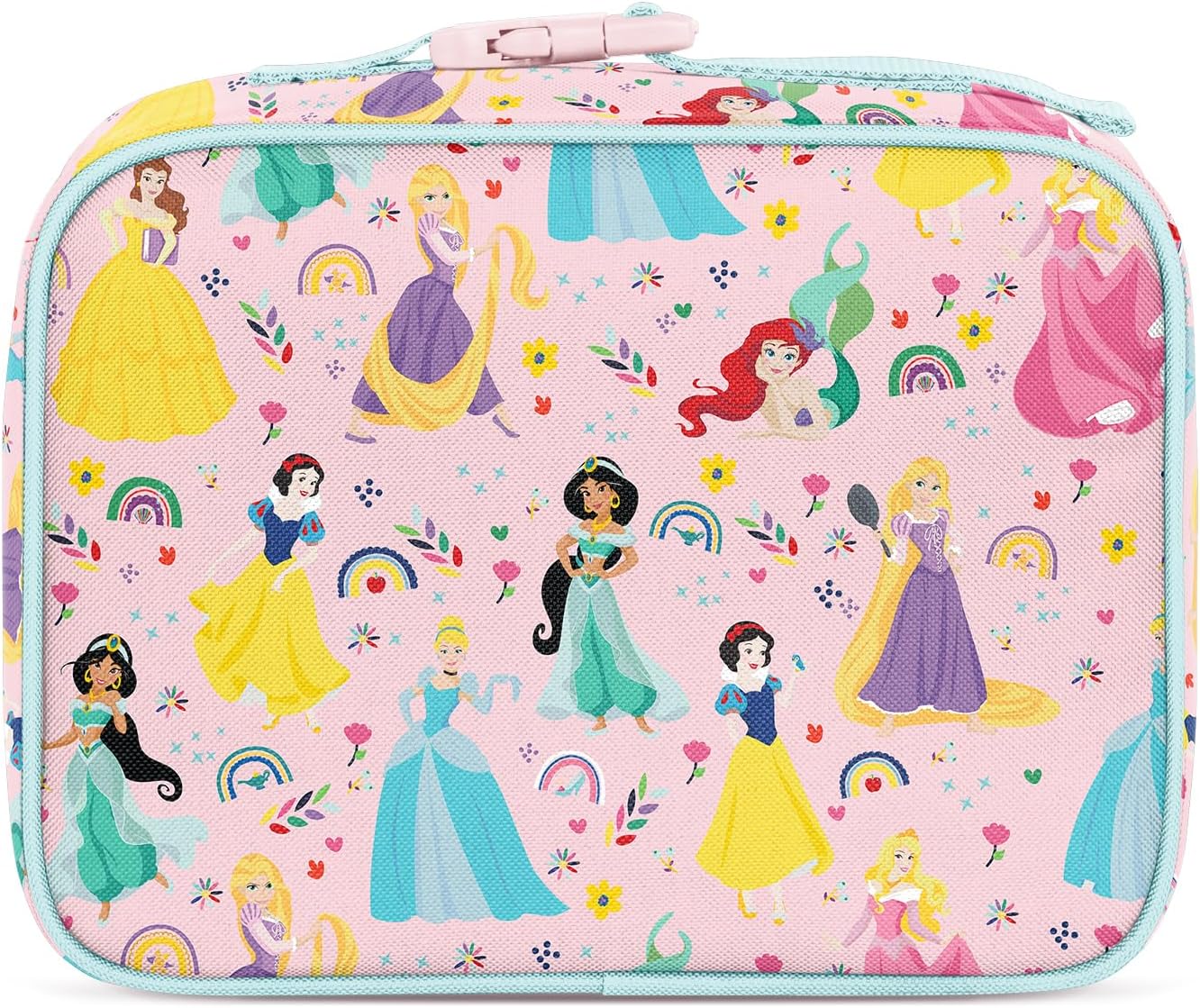 Simple Modern Disney Kids Lunch Box for School | Reusable Insulated Lunch Bag for Toddler, Girl, and Boy | Meal Containers with Exterior & Interior Pockets | Hadley Collection | Princess Rainbows - Image 2