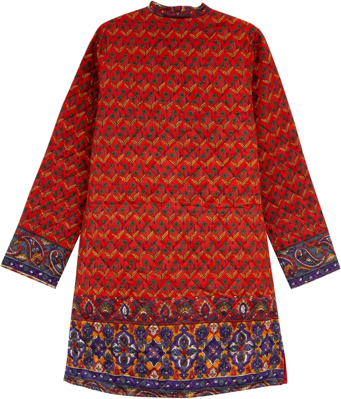 LA CERA Women’s Quilted Jacket, 100% Cotton, Front Pockets, Round Neck, Hand Wash Only - Image 4