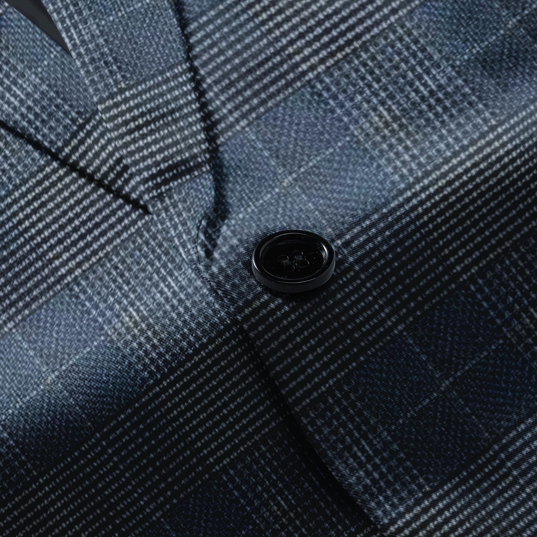 Allthemen Herren Anzug 2 Teilig Kariert Anzüge Slim Fit Klassisch Business | Hochzeit, Sakko Hose, 1 Knopf, Revers, Einreihiger, Kmoplett Set, Plaid Suit, Vintage Retro, Elegant