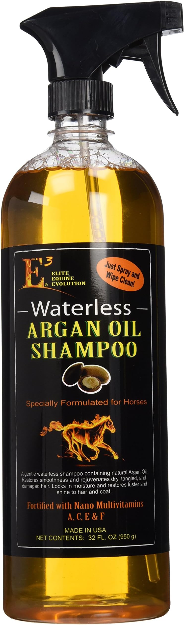 E3 Elite Argan Oil Shampoo for Pets, 32 oz.