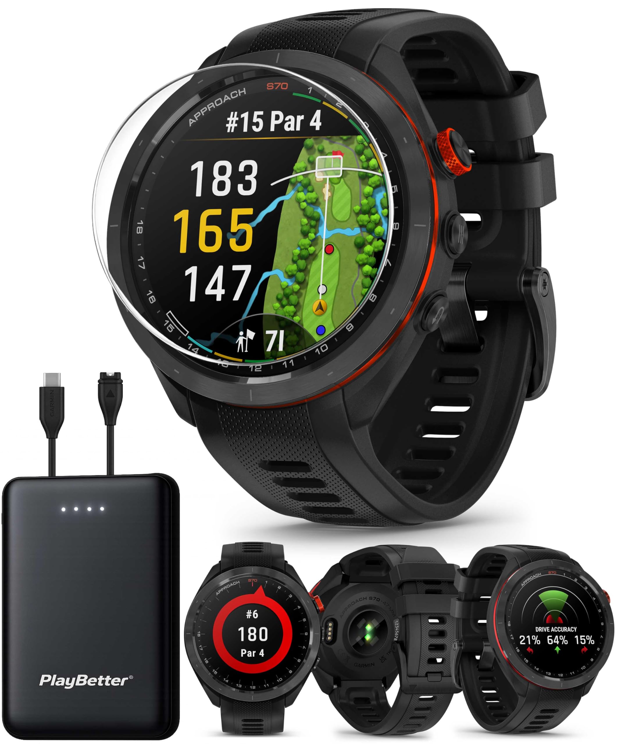 GARMIN APPROACH S70 GPSゴルフウォッチ Garmin Approach S70 42mm GPS Watch