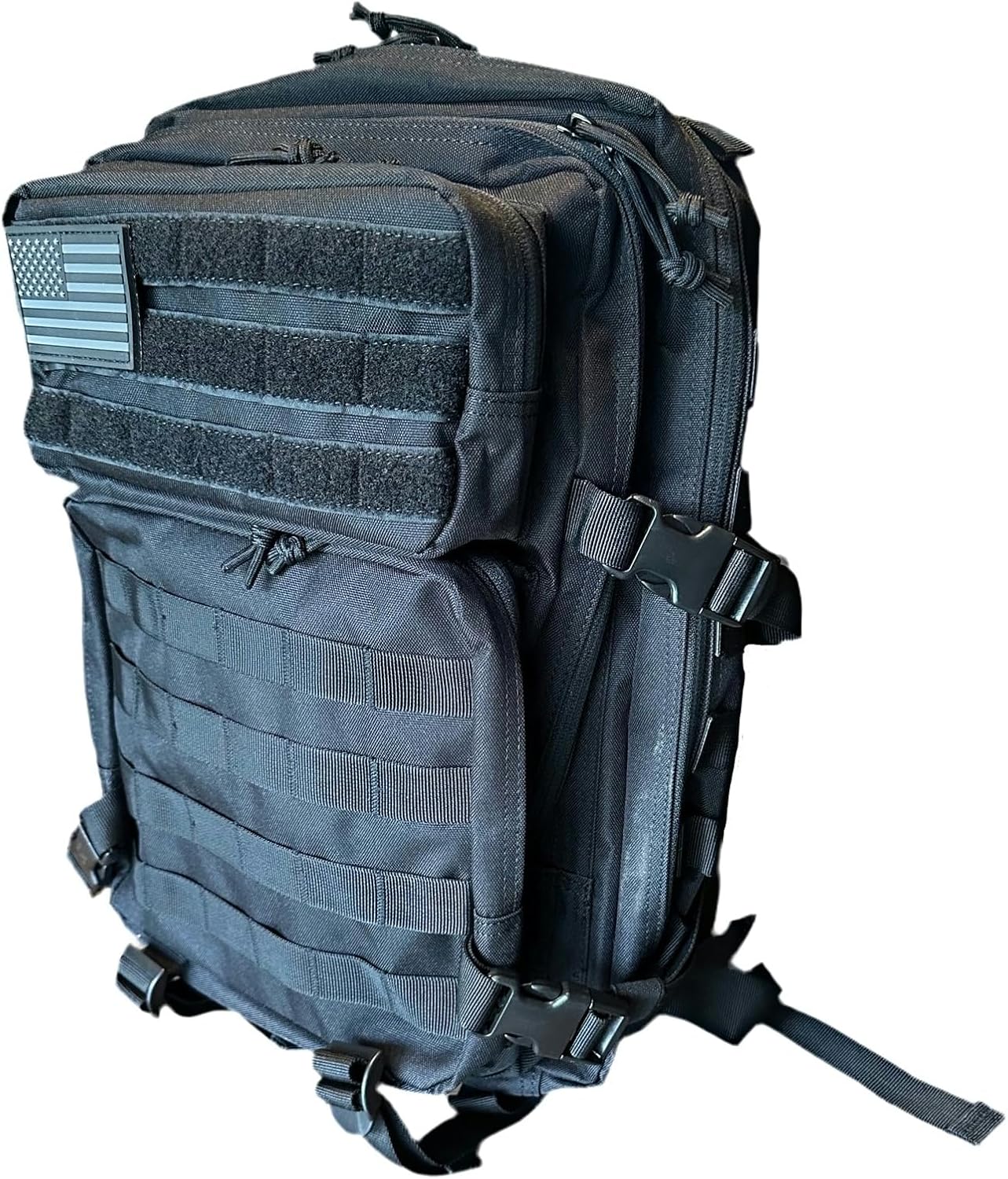 40L Tactical Backpack – 900D/1000D Molle Assault Pack, 3-Day Survival, Hiking, Camping, Travel Gear (BLACKOUT STEALTH)