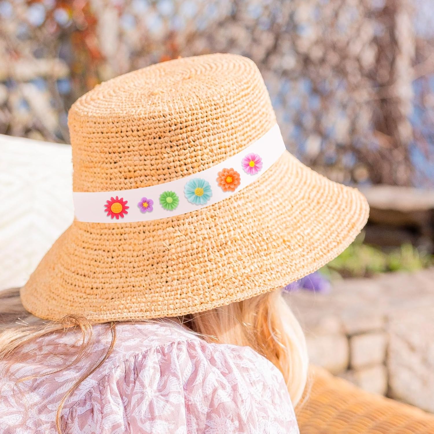 50 Pcs Mini Flowers for Crafts, Mix Color Daisy Flower Charms, Flatback Slime Charms, Cute Charm for Slime, Jewelry Making, Scrapbooking Embellishments - Image 5