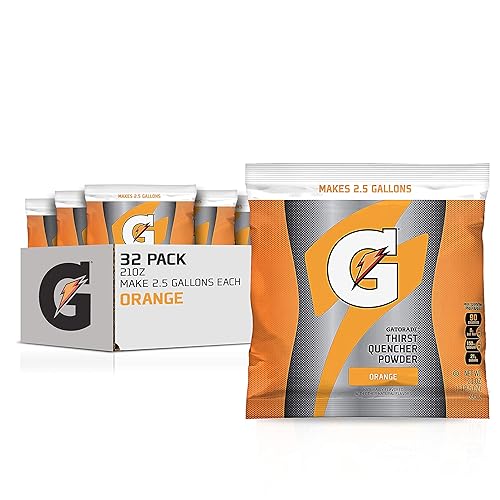 Gatorade Bolsa en polvo naranja 21 onzas paquete de 32