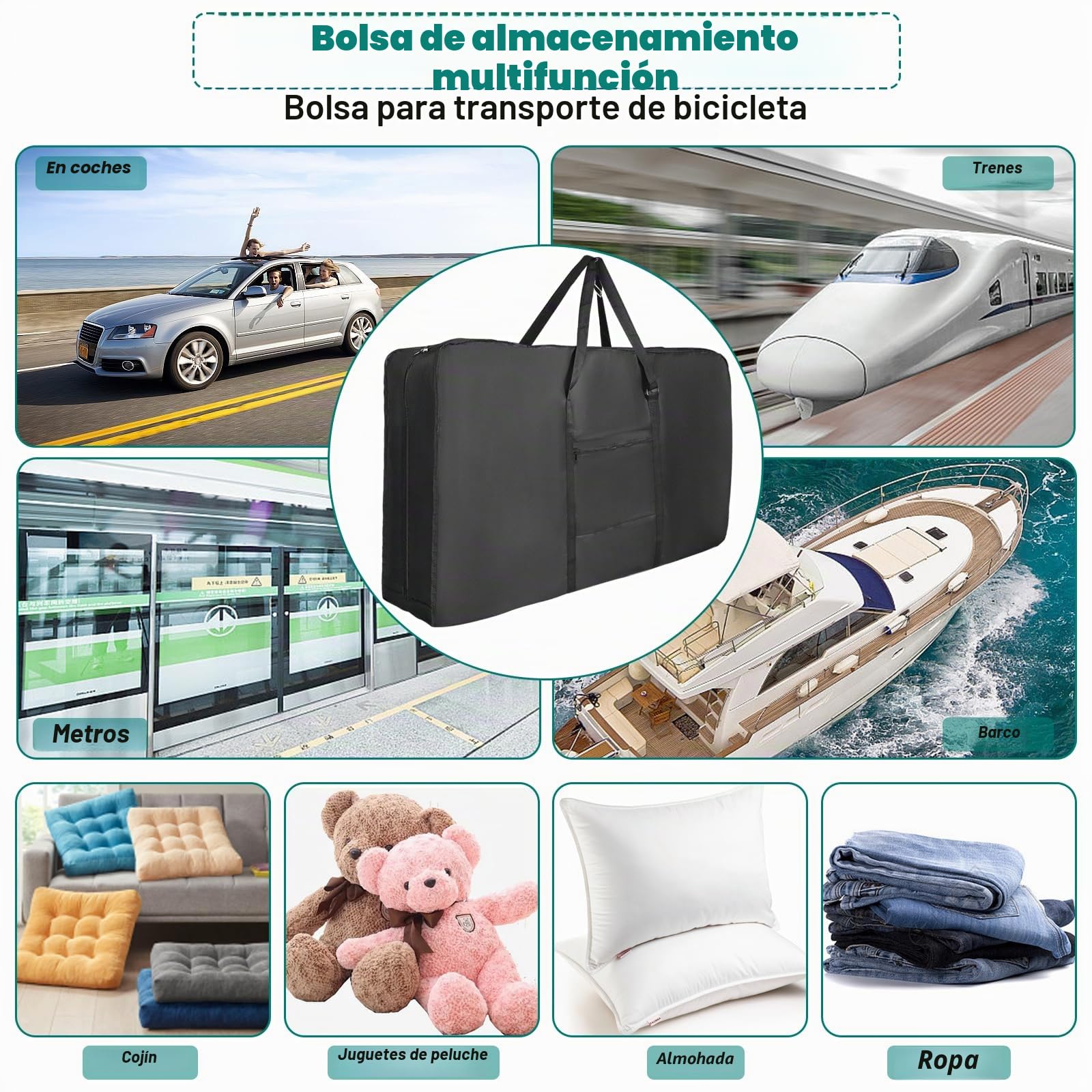 Bolsa de viaje para bicicleta de montaña de 26 pulgadas a 29 pulgadas para avión, estuche de bicicleta MTB de 840D resistente con fuerte cinta para vuelos de viaje aéreo impermeable, bolsa de