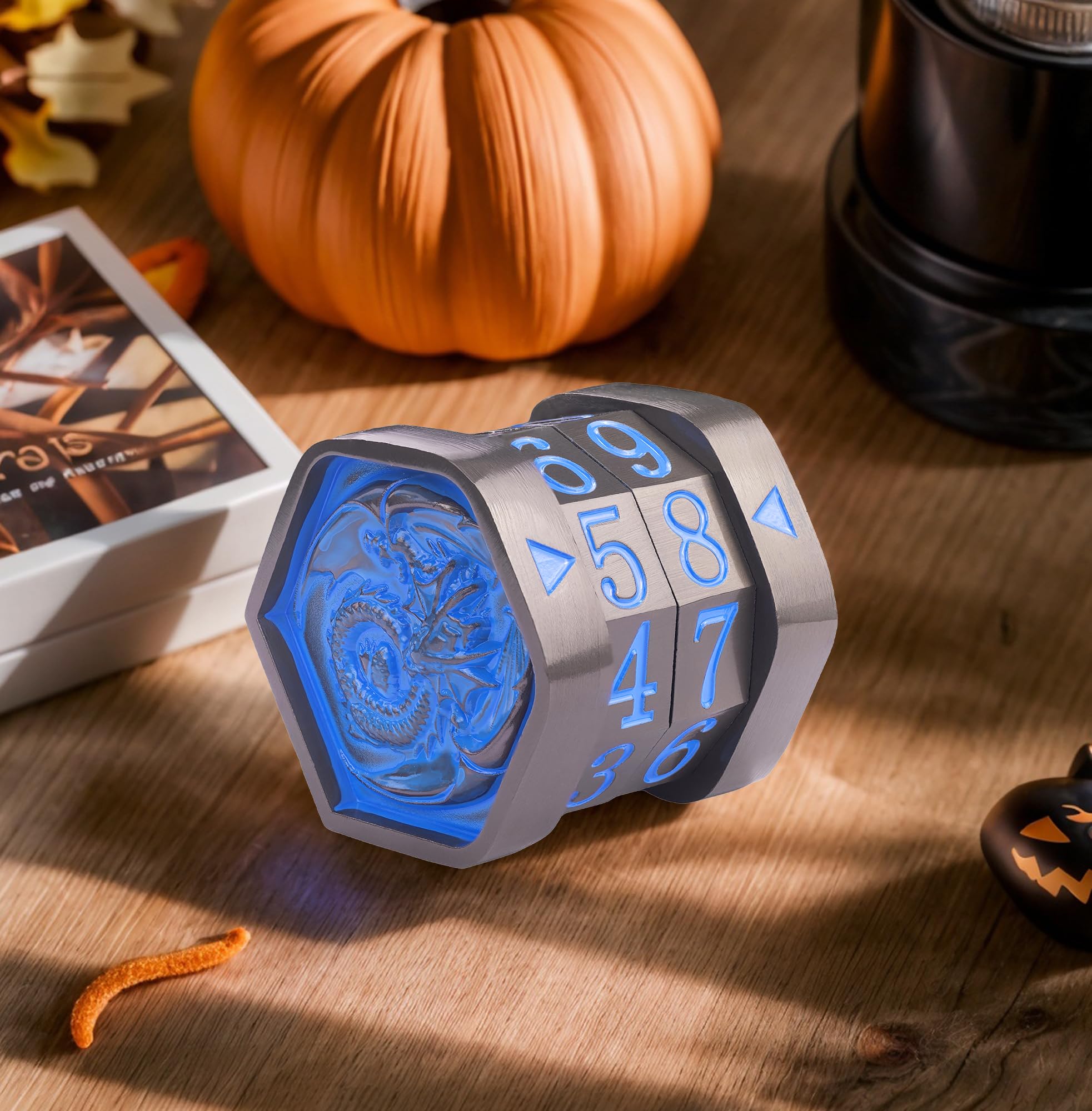 MTG Life Counter MTG Metal MTGs Commander Life Counter Wheel - Aucune installation nécessaire - Emballage cadeau - Convient pour les jeux de société, les jeux de cartes, compatible avec MTG et TTRPG