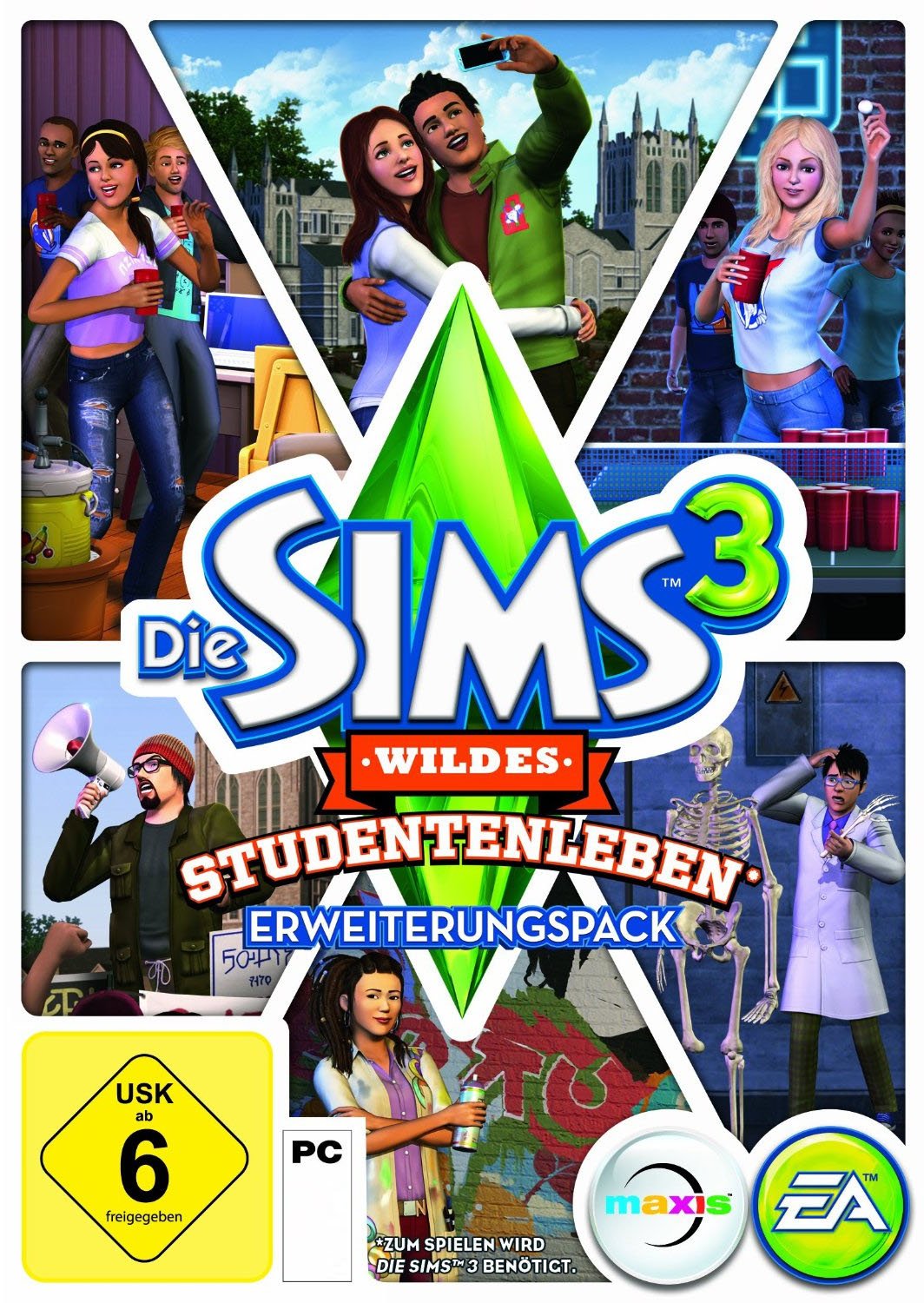 Die Sims 3: Wildes Studentenleben Erweiterungspack [PC/Mac Online Code]