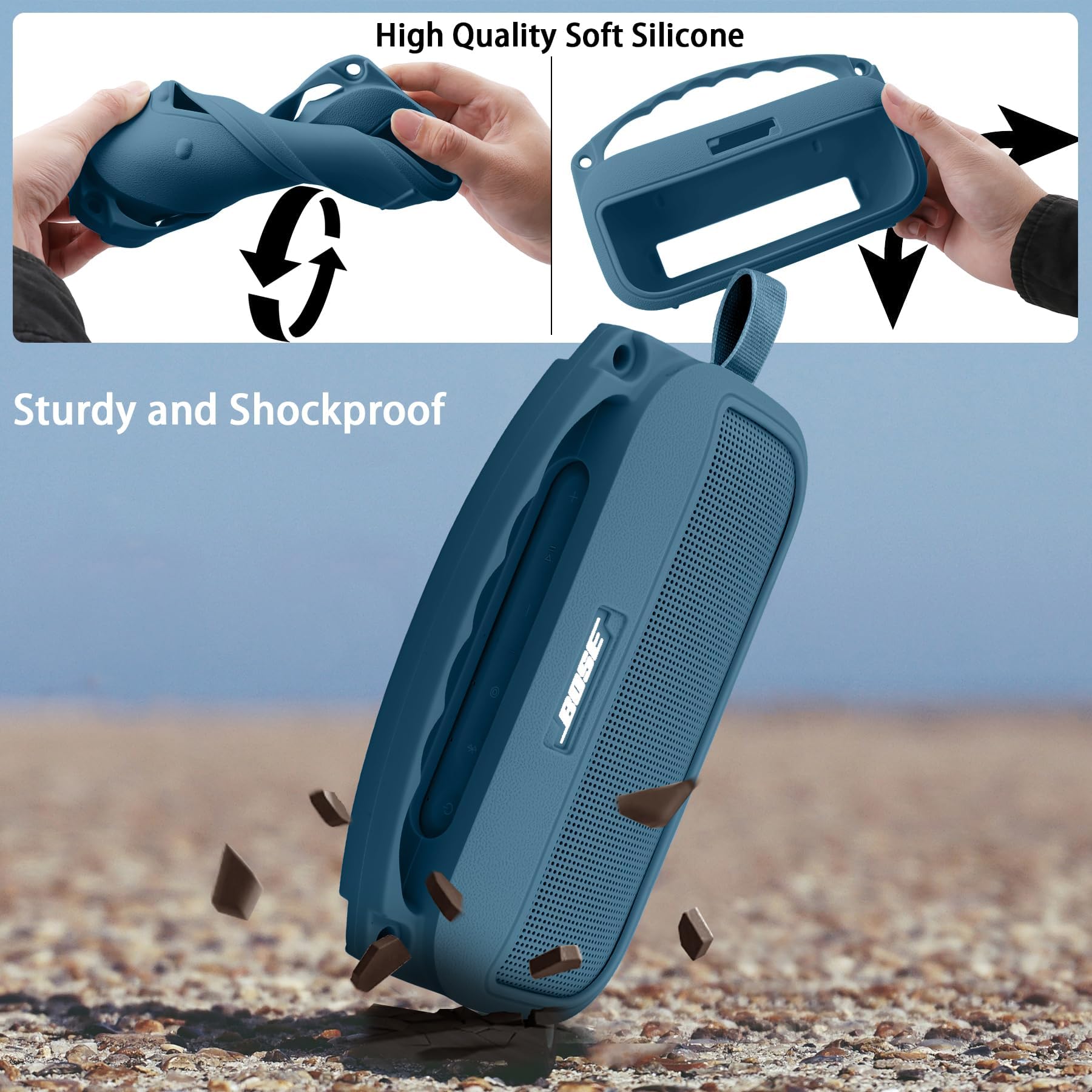 co2CREA Dur Étui de Voyage Rigide Housse Cas pour Bose SoundLink Flex (2nd Gen)/Flex Bluetooth Speaker(boîte Seule,Case Only)