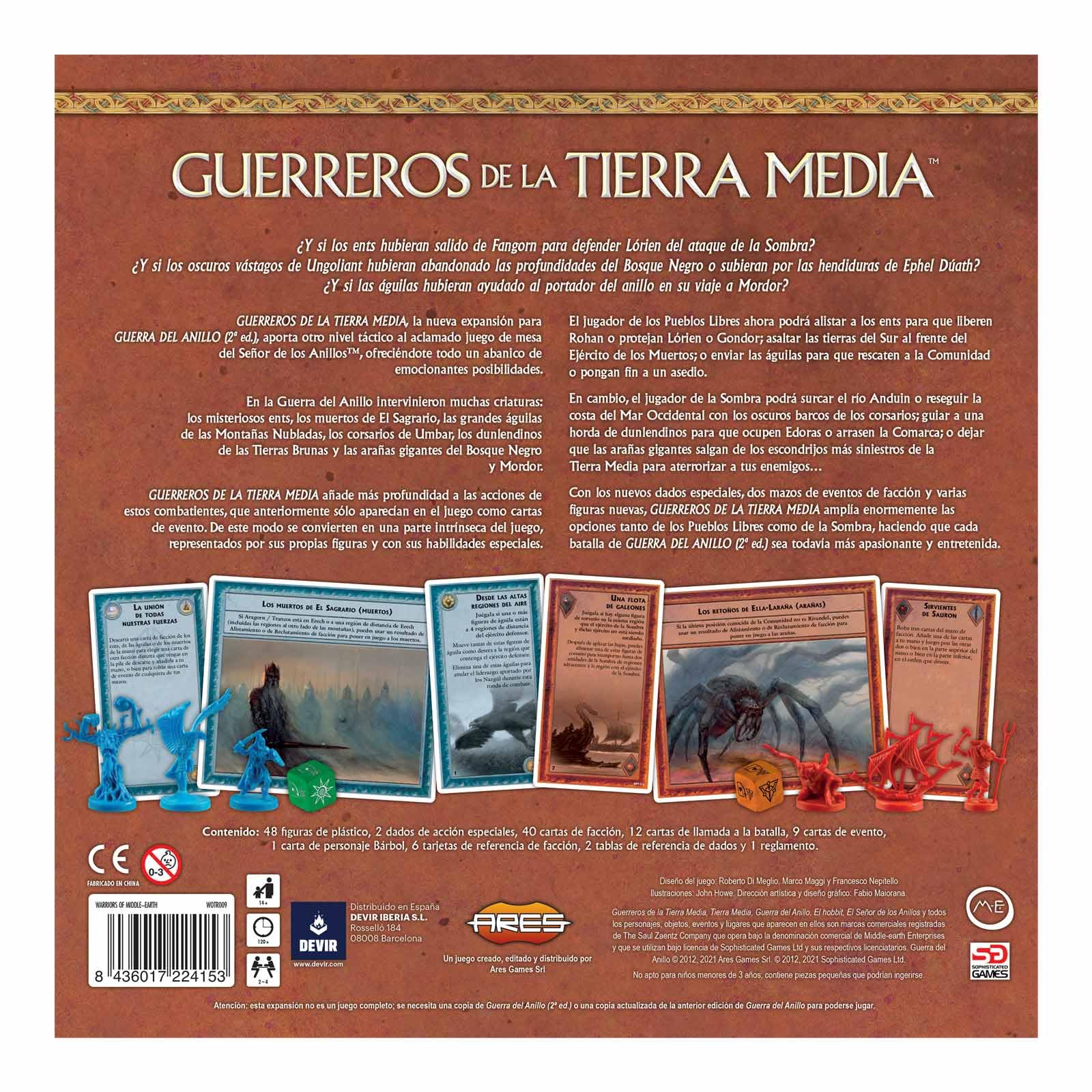 El Señor de los Anillos - Guerreros de la Tierra Media, expansión (Devir BGUERRATI)