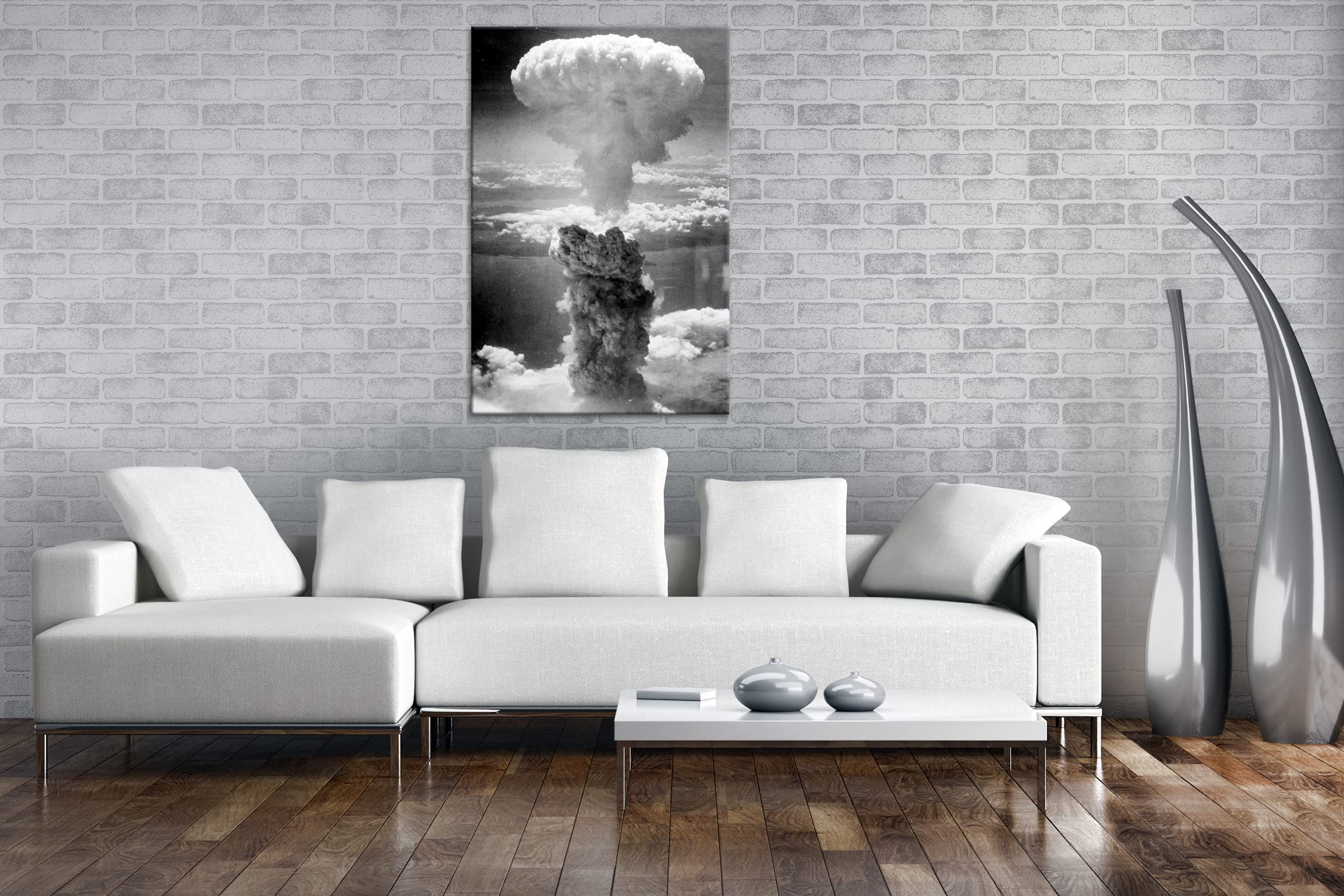 Atompilz einer Atomexplosion Formato: 100x70 Effetto: stampa digitale di alta qualità, Decorazioni Parete, Poster Giganti da Parete