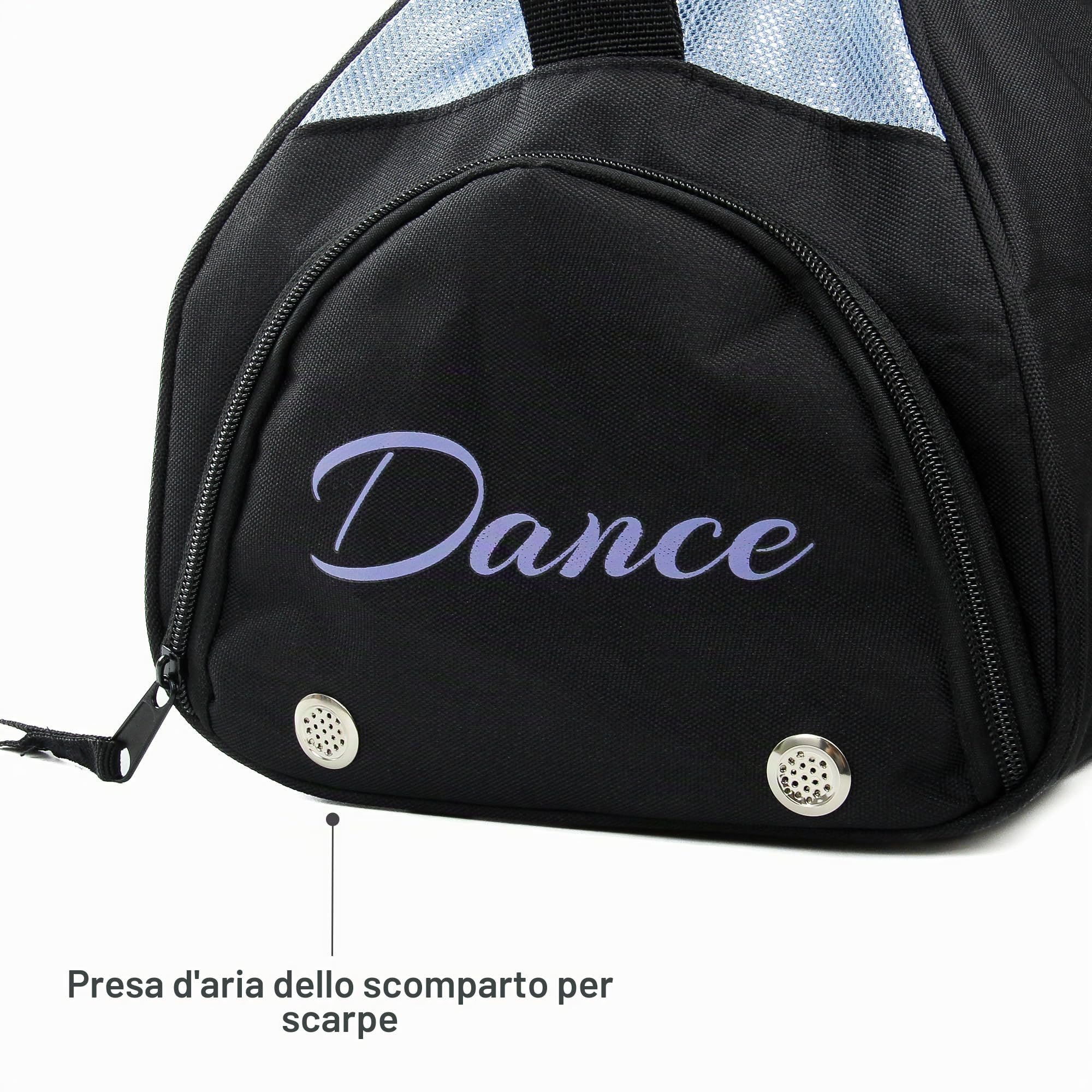 Kilofly, borsone da ragazza, per danza, sport, palestra, viaggio, con pratica pochette inclusa