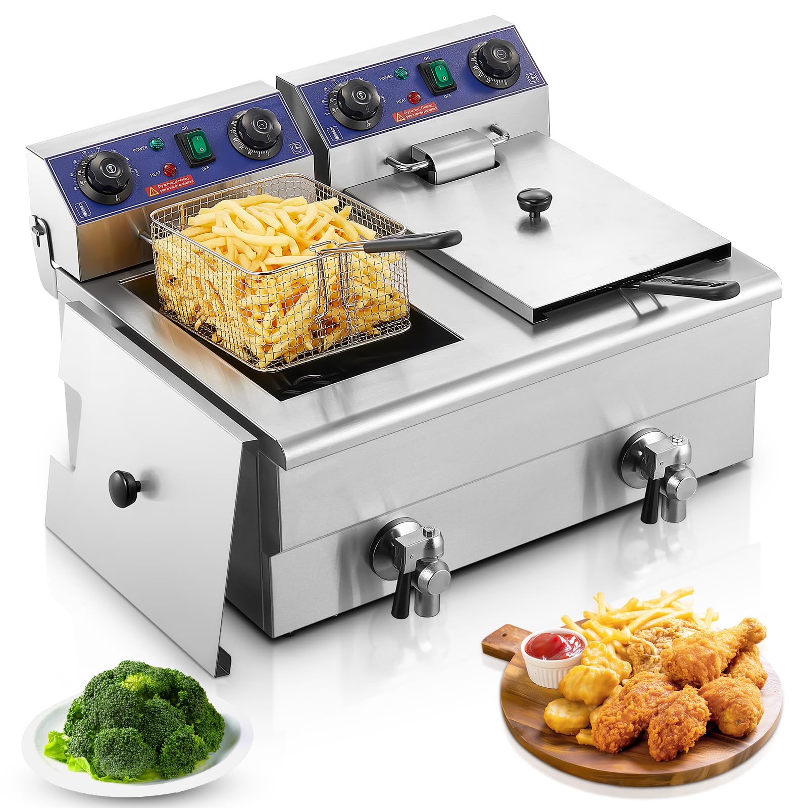 FOHERE Commercial Deep Fryer