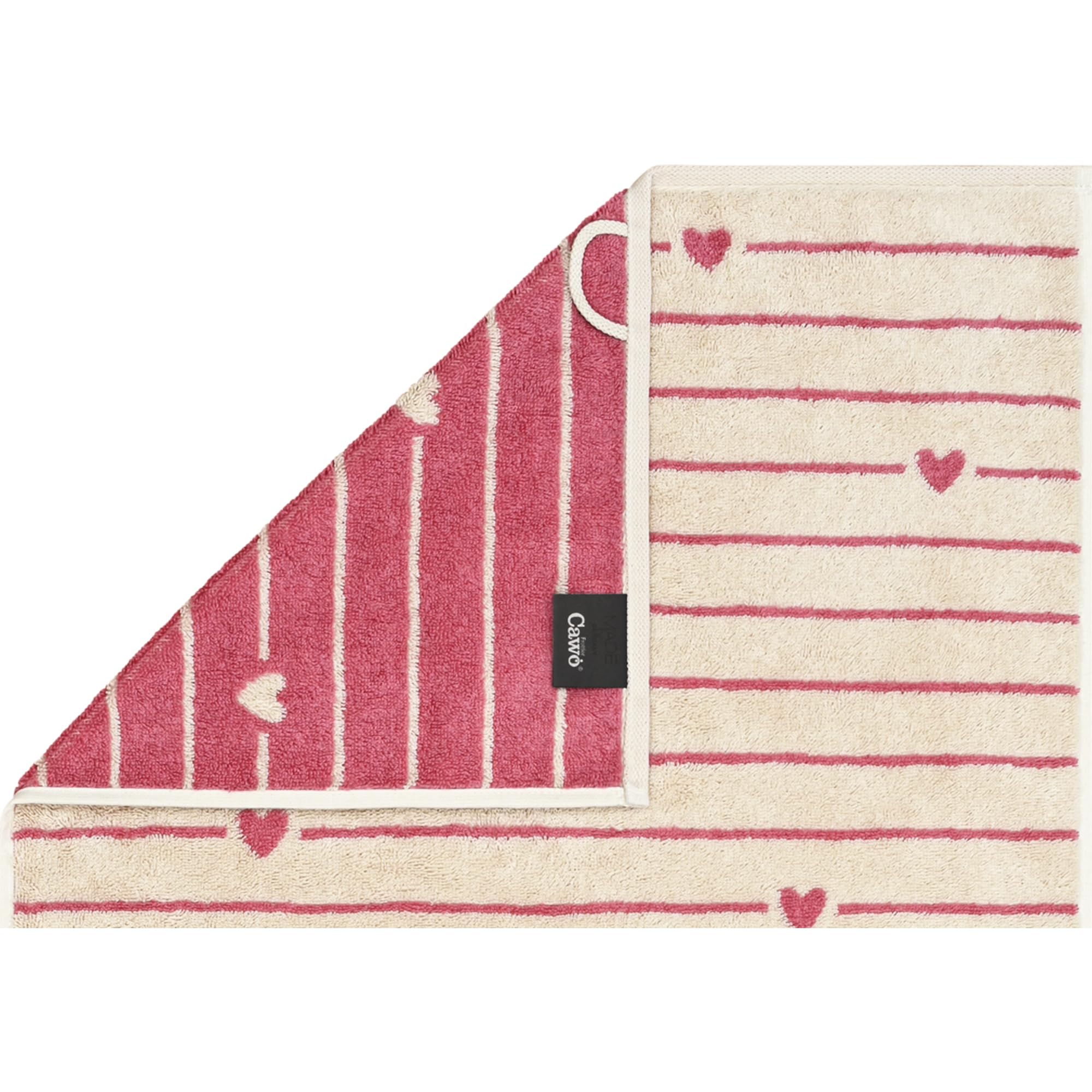 Cawö Handtücher Heart Beats Lines & Hearts 6276 Beere - 32