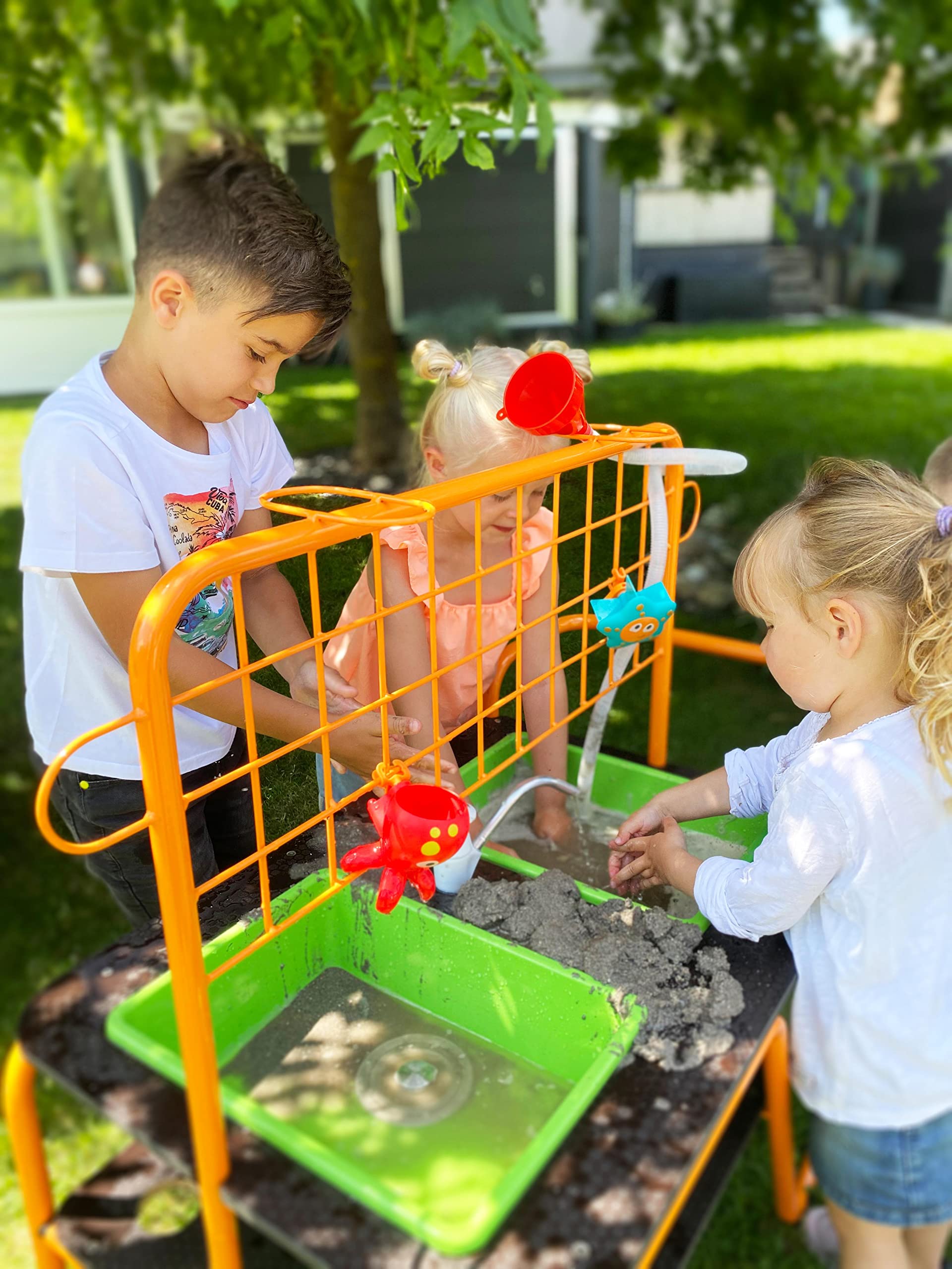 Beleduc TopPlay Mobiler Sand- und Wasserspieltisch - Sandeln Spielzeug