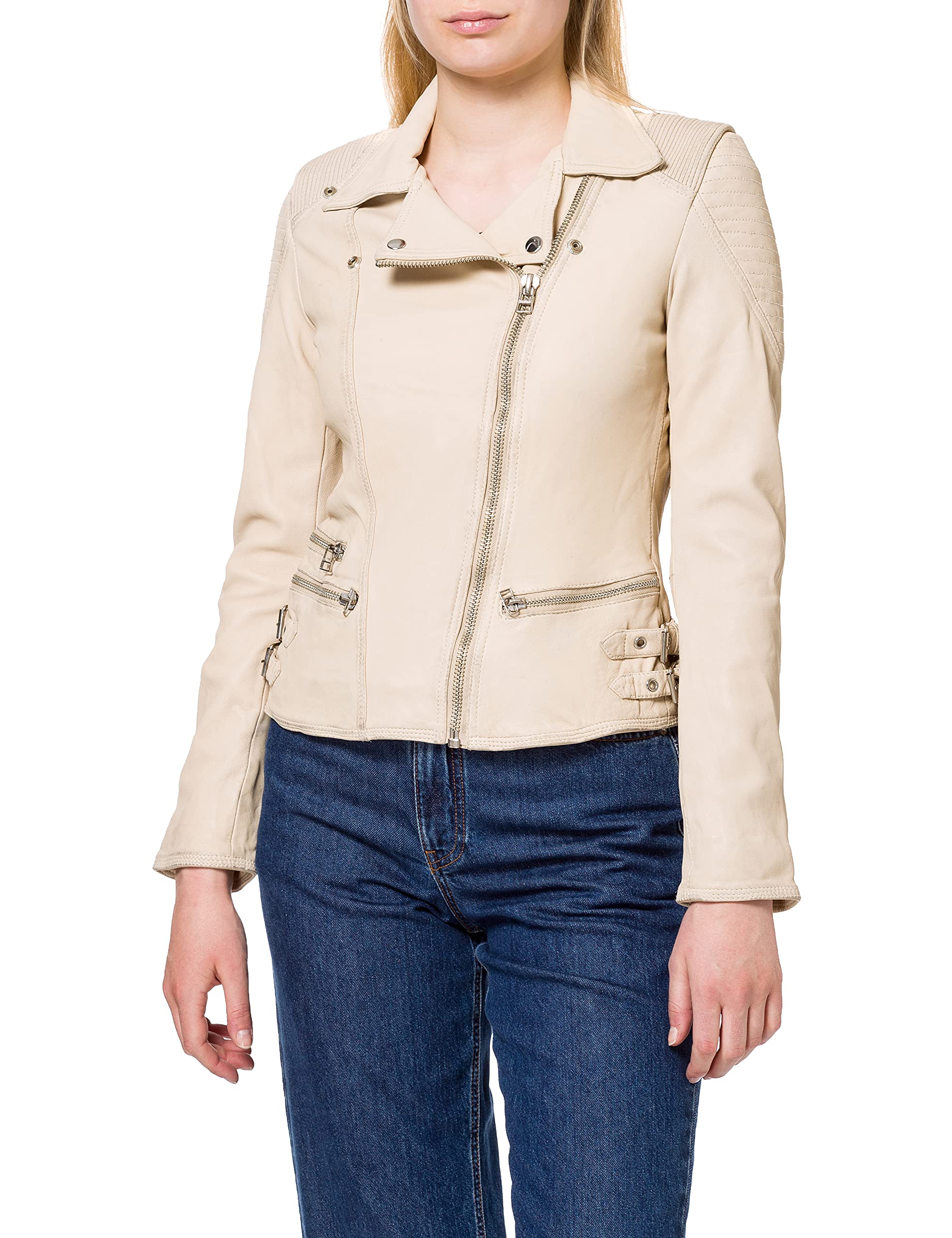 Goosecraft Women's Gc Nena Biker Leather Jacket