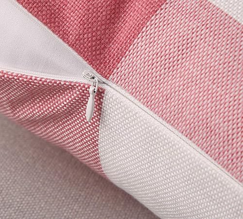 Miniatura 4 de Phantoscope - Juego de 2 fundas cuadradas para almohada o cojín, para decoración del hogar, estilo casa rural, diseño a cuadros de búfalo