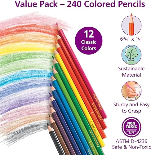 Miniatura 2 de Colorations - Lápices de colores hexagonales 240 unidades