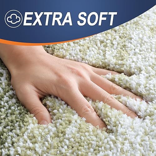 Miniatura 136 de OLANLY Juego de 2 alfombras de baño de 2 piezas, alfombras de baño de microfibra suave y absorbente y alfombra de inodoro con contorno