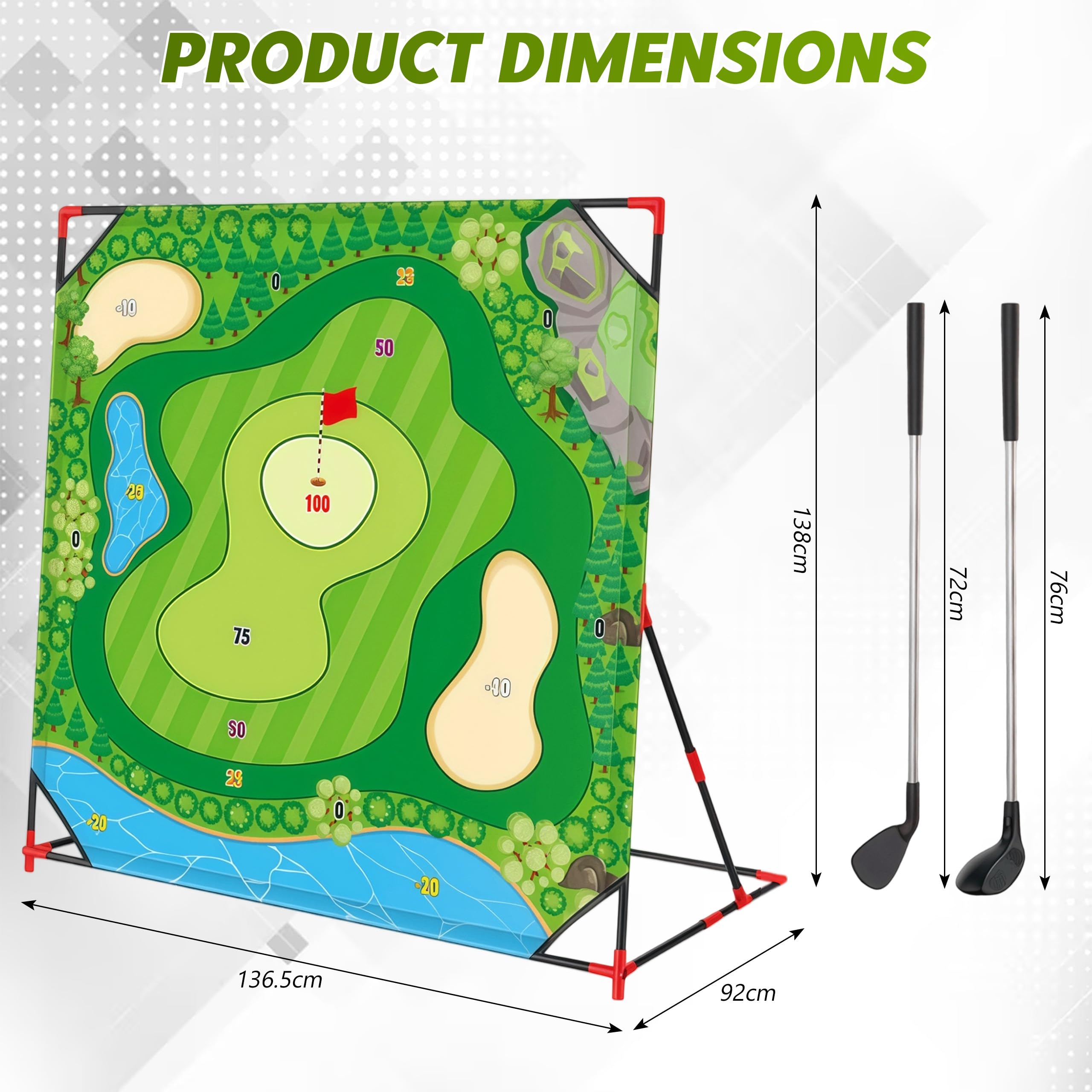 Set di Gioco da Golf per Bambini e Adulti, Mini Set da Golf