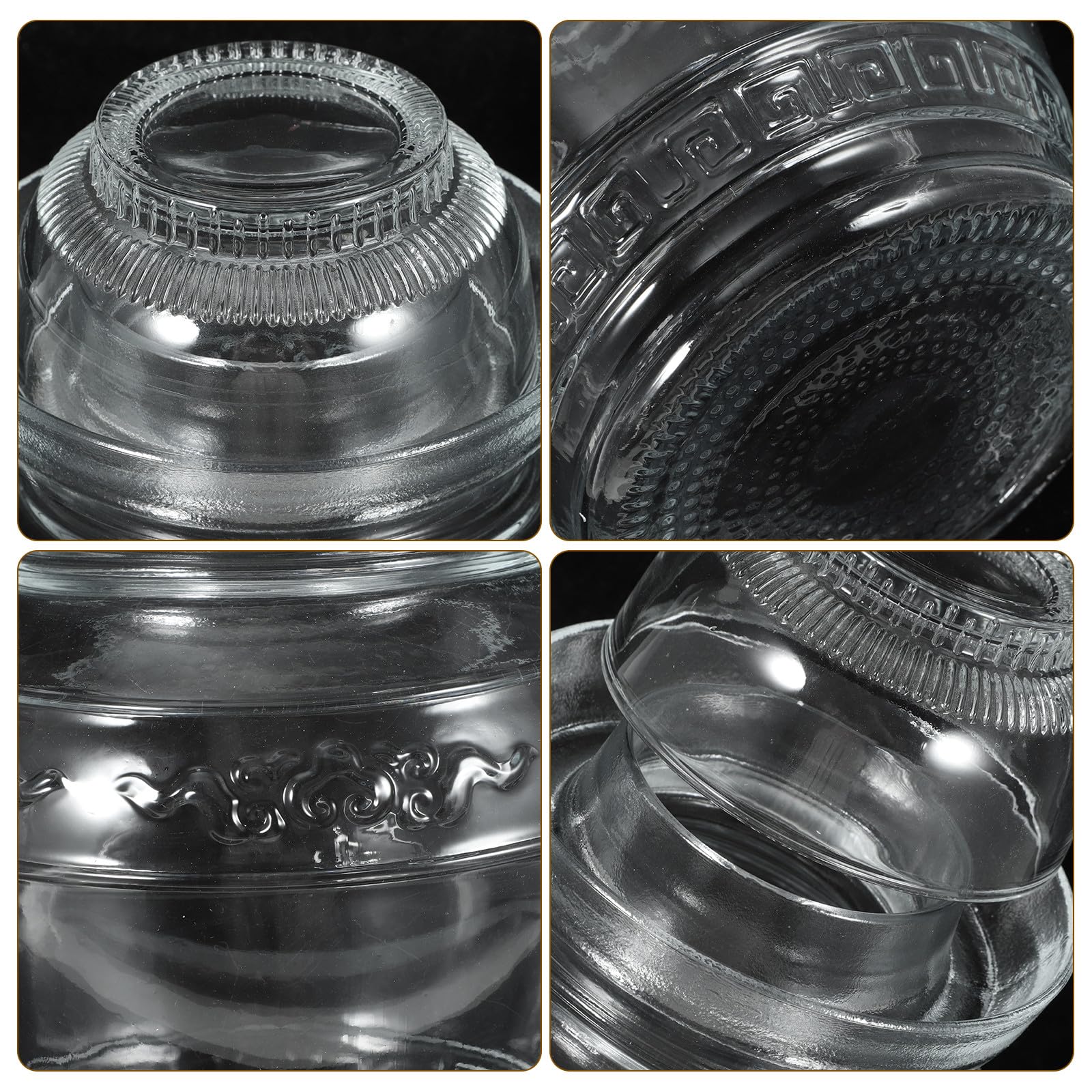 GALPADA 1stück Glas Aufbewahrungsglas Einmachglas Transparent Küchen Vorratsglas für Fermentation und Einlegen von Gurken und Nüssen Dickwandig Sicher Vielseitig für Haushalt und Küche