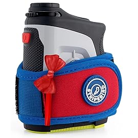 Stripebird - 2.0 Slim Golf Magnetic Rangefinder Strap (Red White & Blue - Form Fitting & No Buckle Strap) - Golf Range Finder Magnetic Strap - Range Finder Golf Magnetic