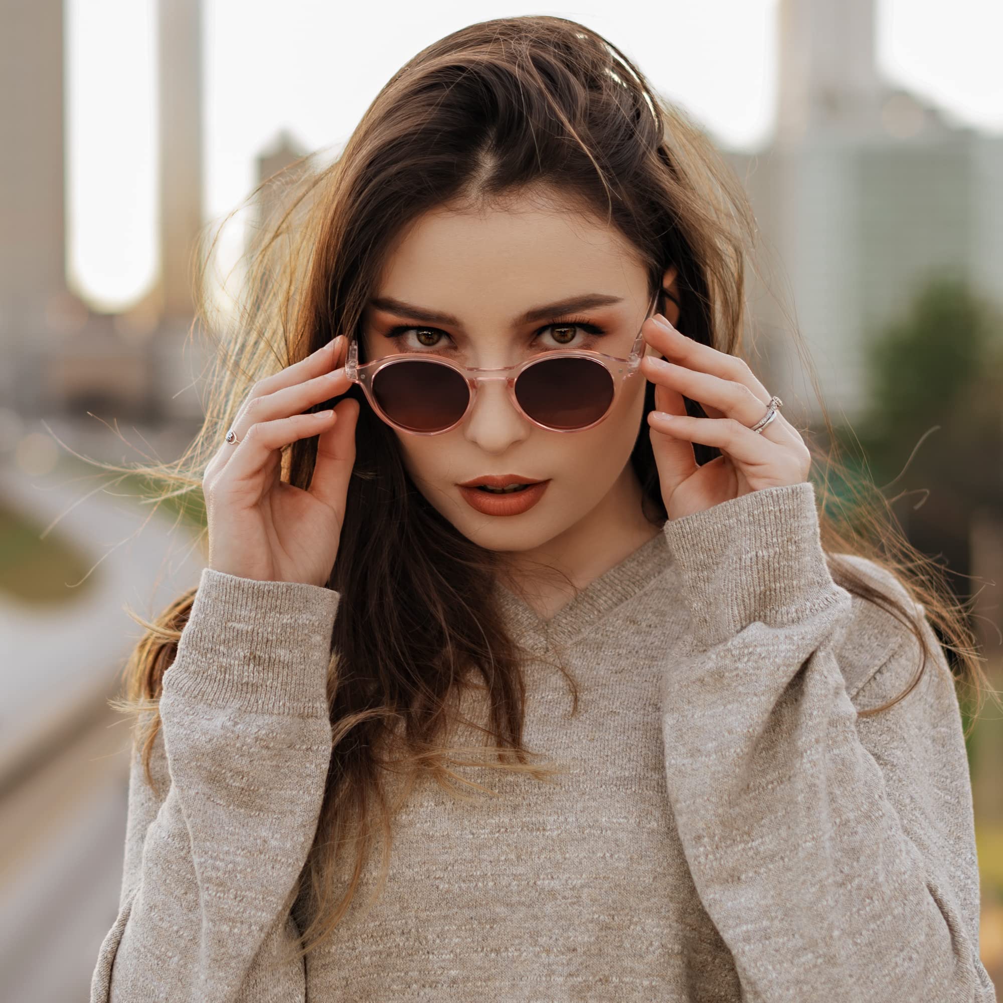 ZENOTTIC Occhiali da Sole Polarizzati Retrò Classici Rotondi Vintage Occhiali da Sole UV400 Montatura da Uomo e Donna