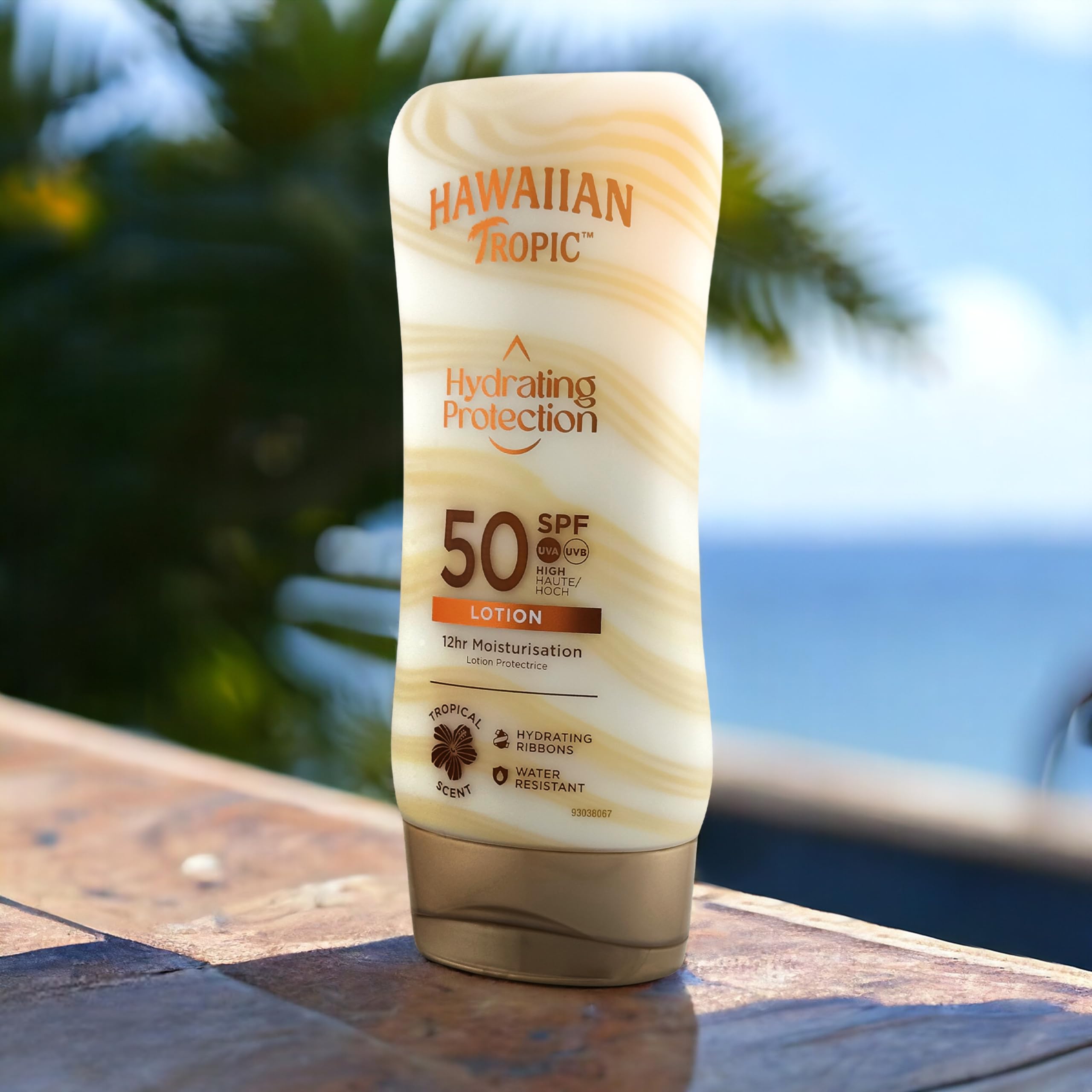 Hawaiian Tropic, Lozione Solare Hydrating Protection Sunscreen SPF 50, 180 ml