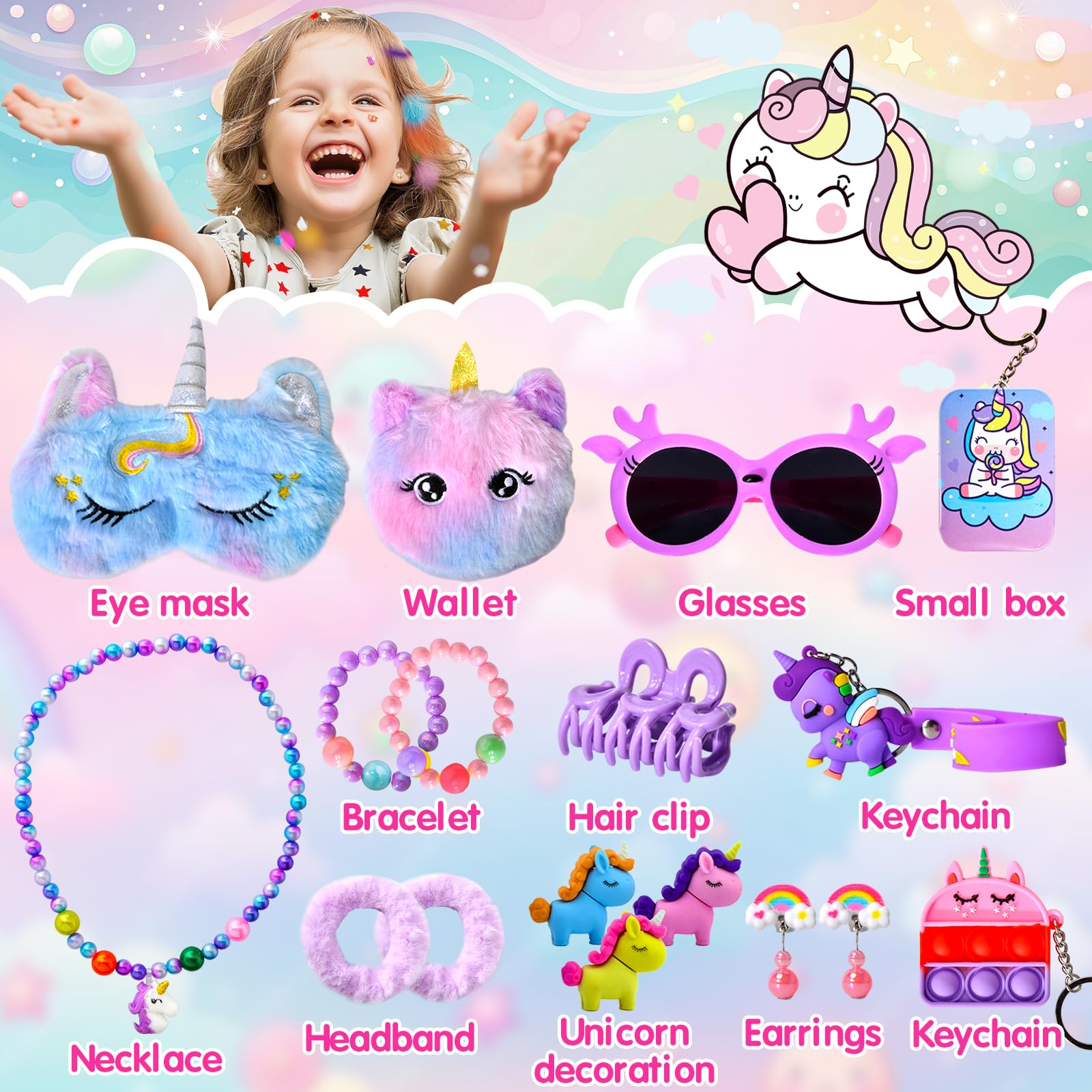 Unicorn Advent Calendar 2025 for Girls, Christmas Countdown