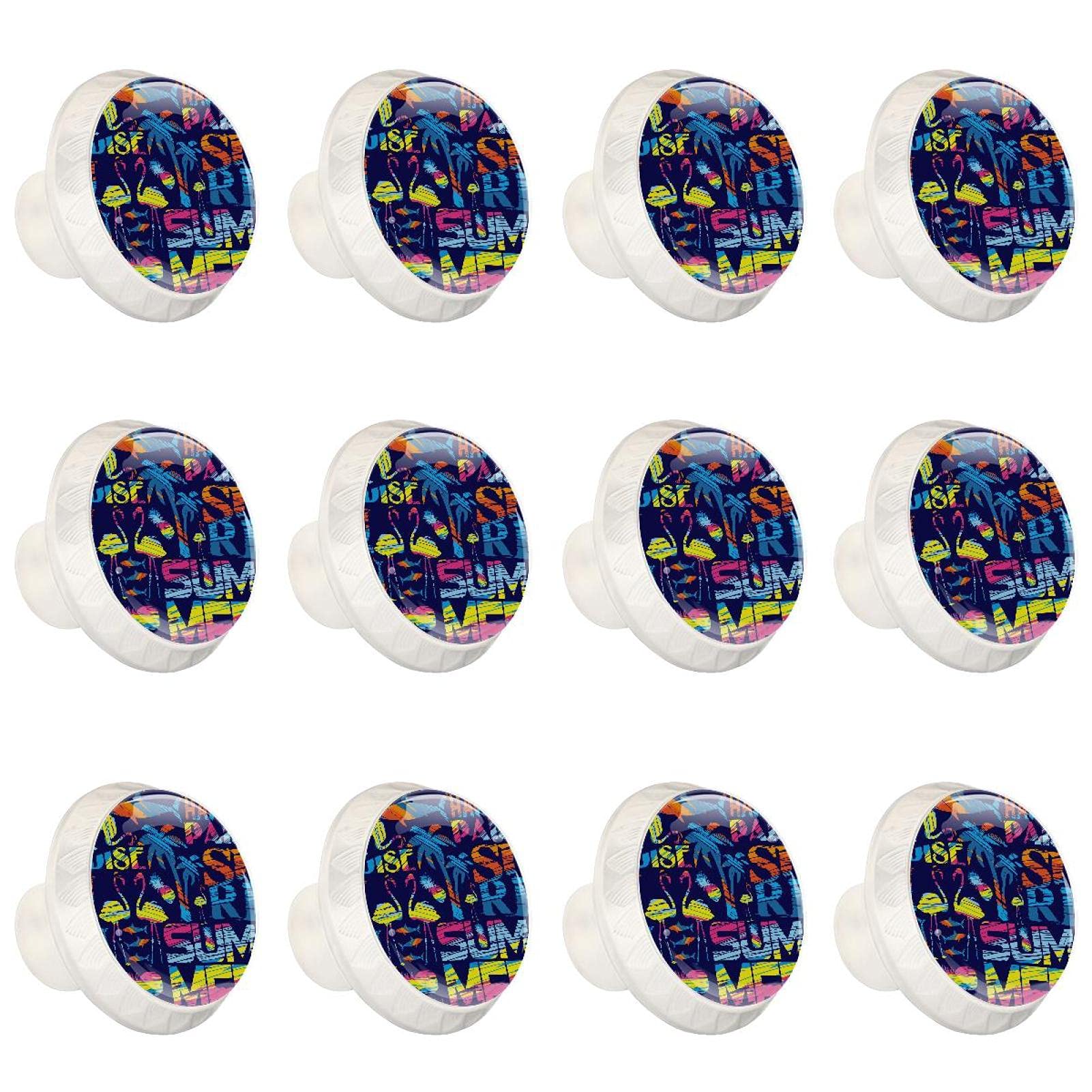Boutons d'armoires de cuisine Flamingo lot de 12 poignées