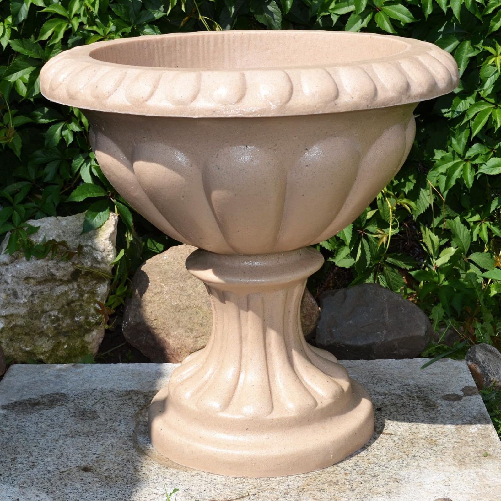 Tofficu Stampi Cemento per Fioriera in Stile Europeo, Stampo per Vaso Bonsai in Plastico, Flessibile, Riutilizzabile, per Fai da Te e Artigianato