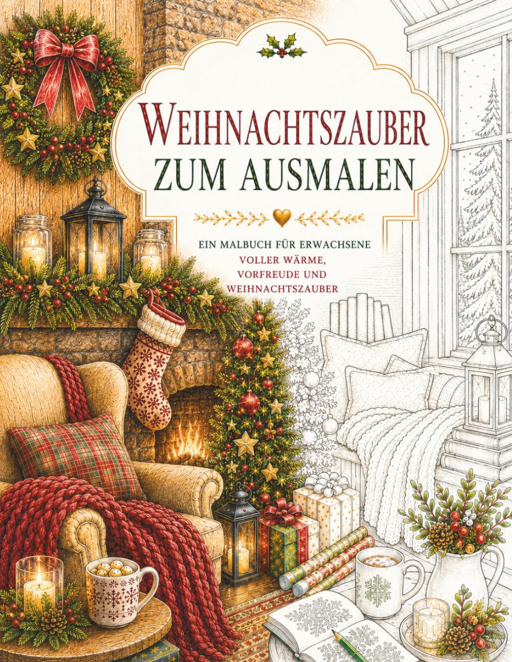 Weihnachtszauber zum Ausmalen: Ein hyggeliges Malbuch für Erwachsene mit gemütlichen Weihnachtsmomenten, festlichen Wohnideen und winterlicher ... zum Entspannen, Abschalten und Genießen)