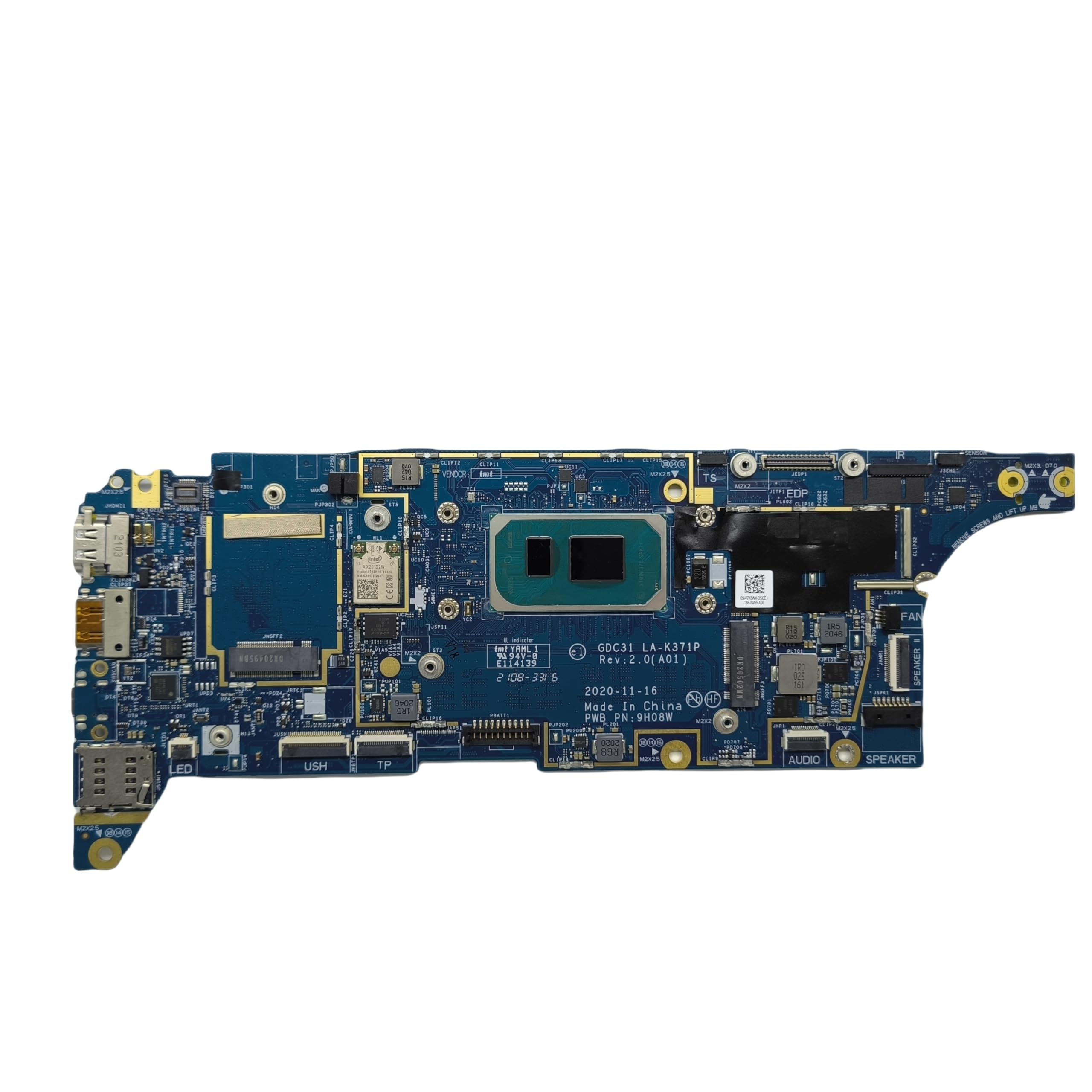 Amazon.com: Replacement Laptop Motherboard GDC31 LA-K371P for Dell