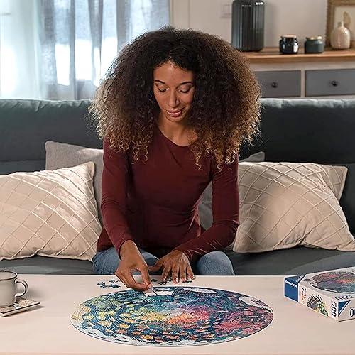Miniatura 5 de Ravensburger Circle of Colors: Donuts - Rompecabezas redondo de 500 piezas para adultos | Único, vibrante y sin deslumbramiento | Ajuste perfecto