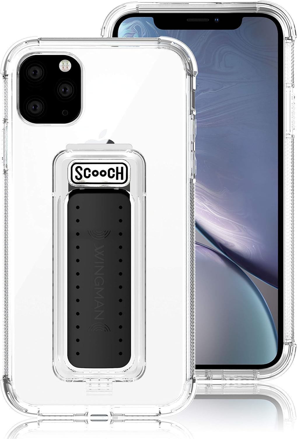 Bеѕt Quаlіtу 🔥 Scooch Wingman Kickstand Case Compatible with iPhone 11 PRO (Not iPhone 11) Case [10 ft Drop Protection] [Two-Way Stand] Protective Cover, Works with Magnetic Car Mount (Clear)